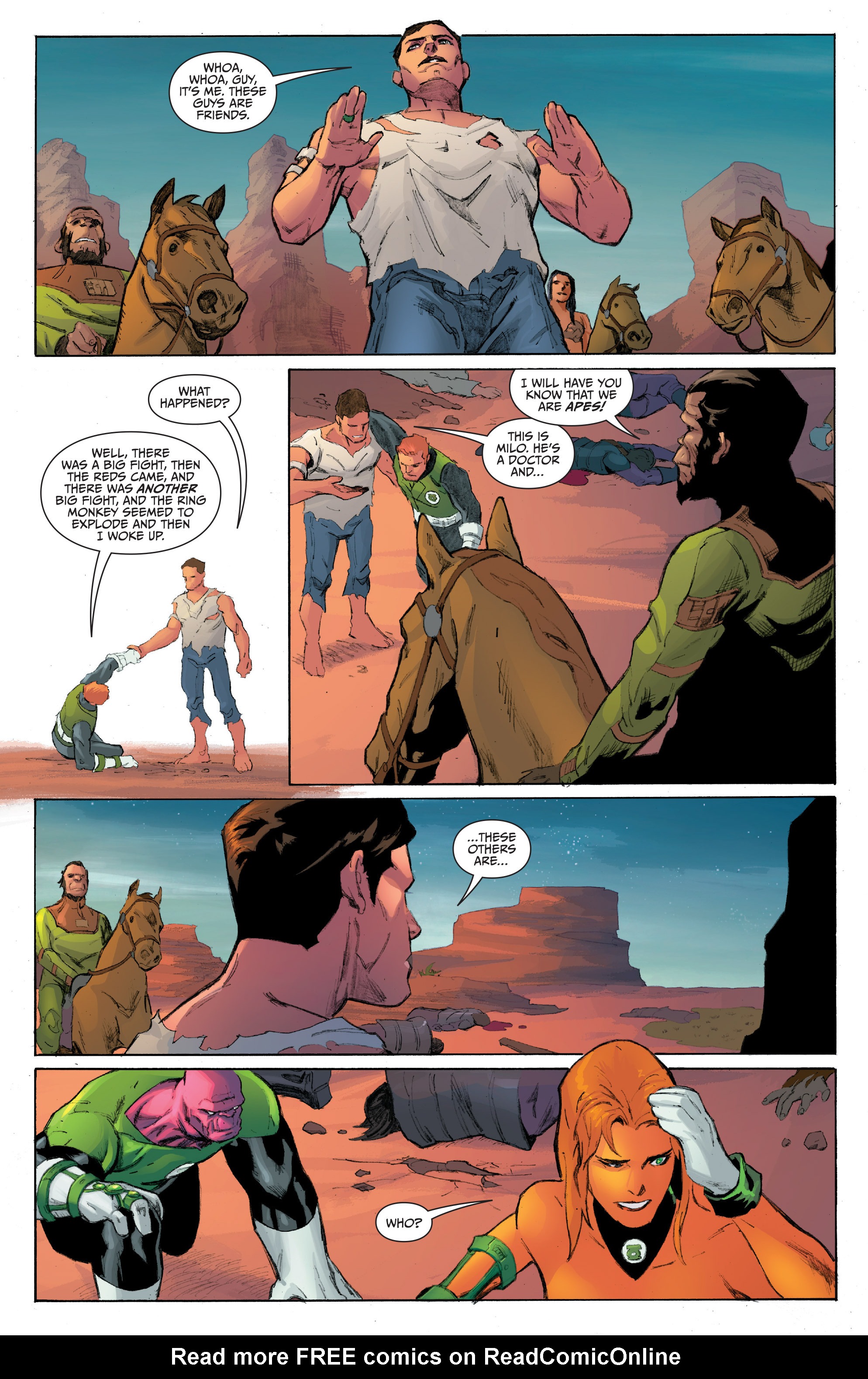 Read online Planet of the Apes/Green Lantern comic -  Issue #4 - 12