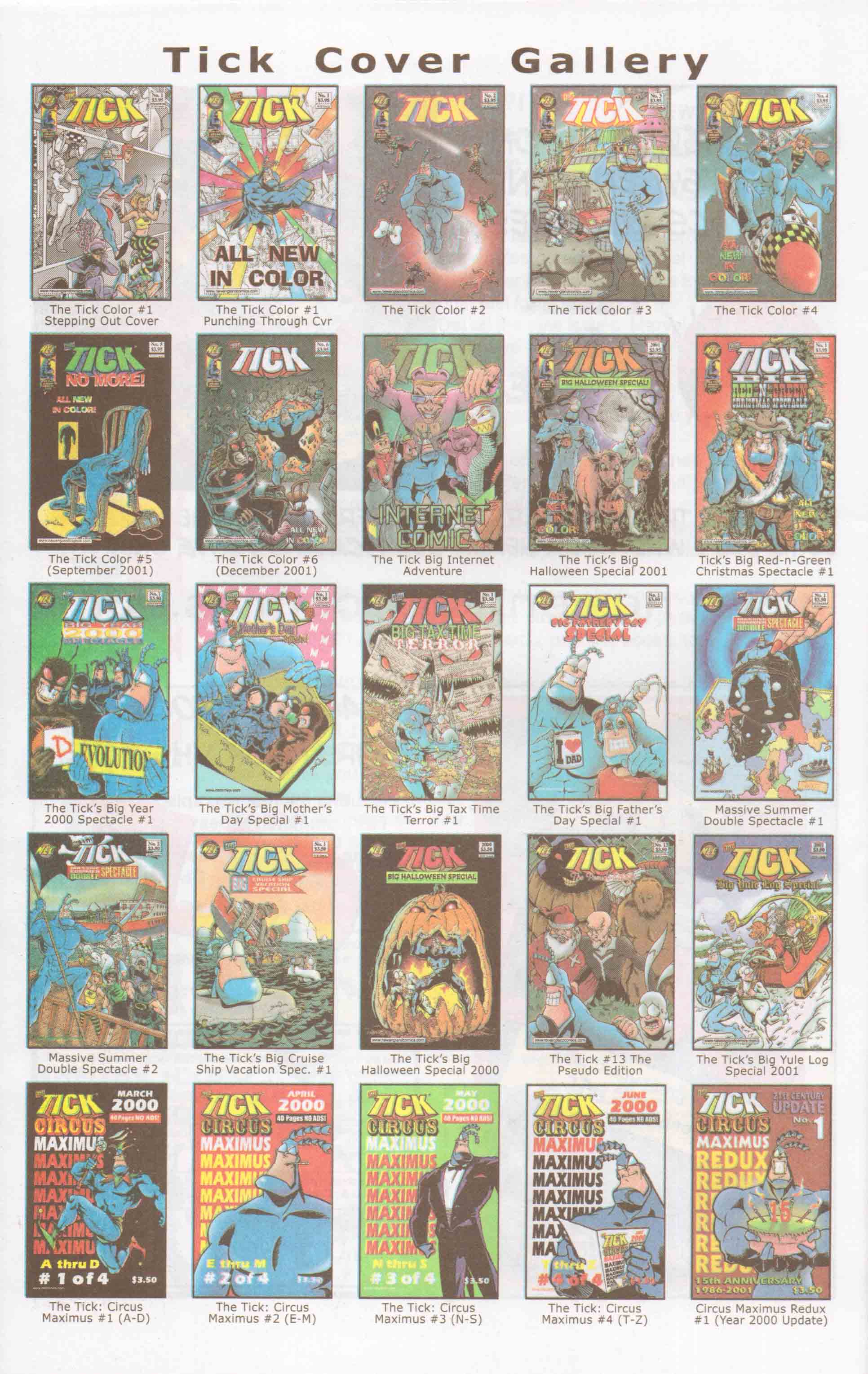 Read online The Tick: Big Red-N-Green Christmas Spectacle comic -  Issue # Full - 30