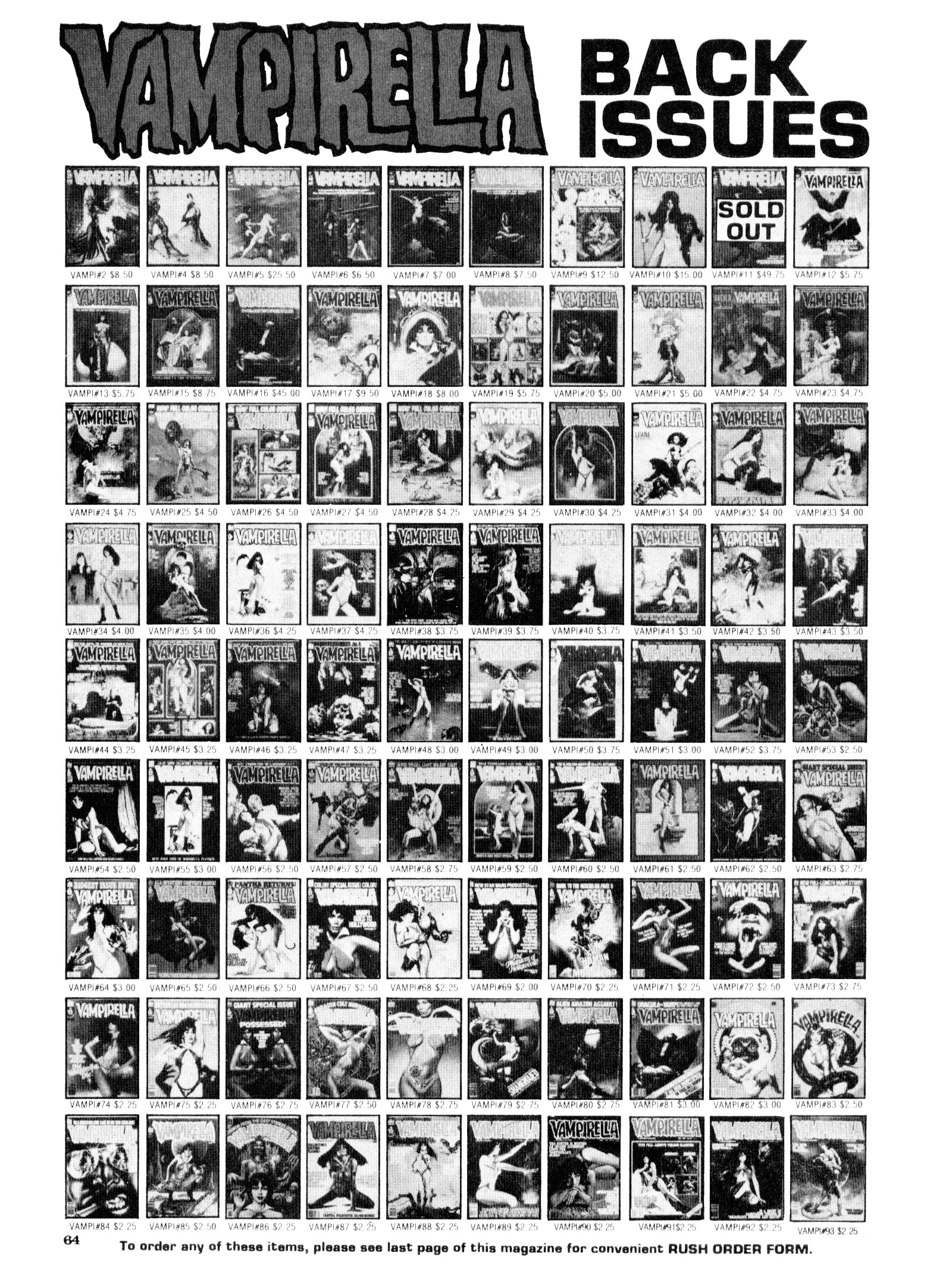 Read online Vampirella (1969) comic -  Issue #106 - 64
