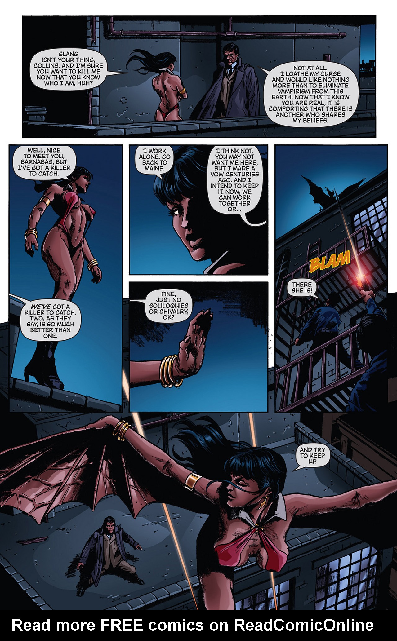 Read online Dark Shadows/Vampirella comic -  Issue #2 - 9