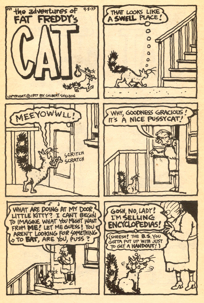 Read online Adventures of Fat Freddy's Cat comic -  Issue #4 - 13