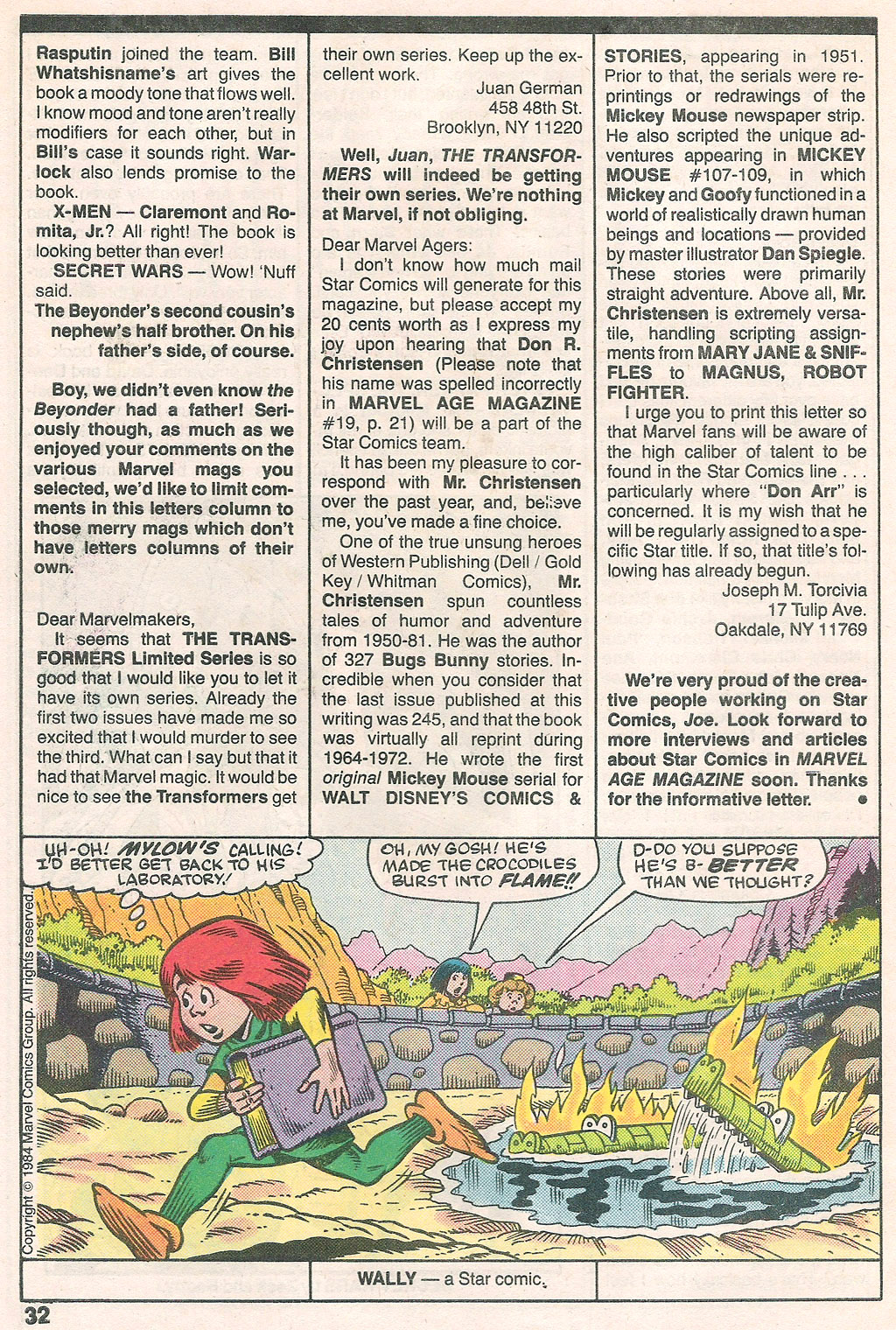 Read online Marvel Age comic -  Issue #22 - 34