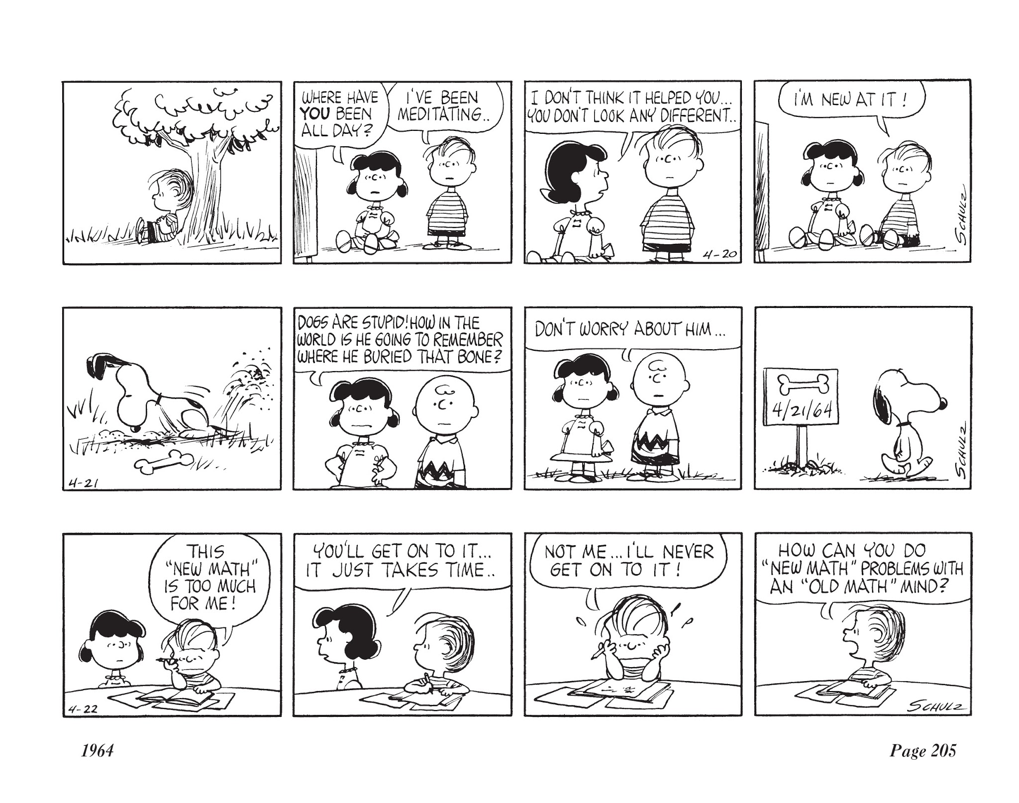 Read online The Complete Peanuts comic -  Issue # TPB 7 - 216