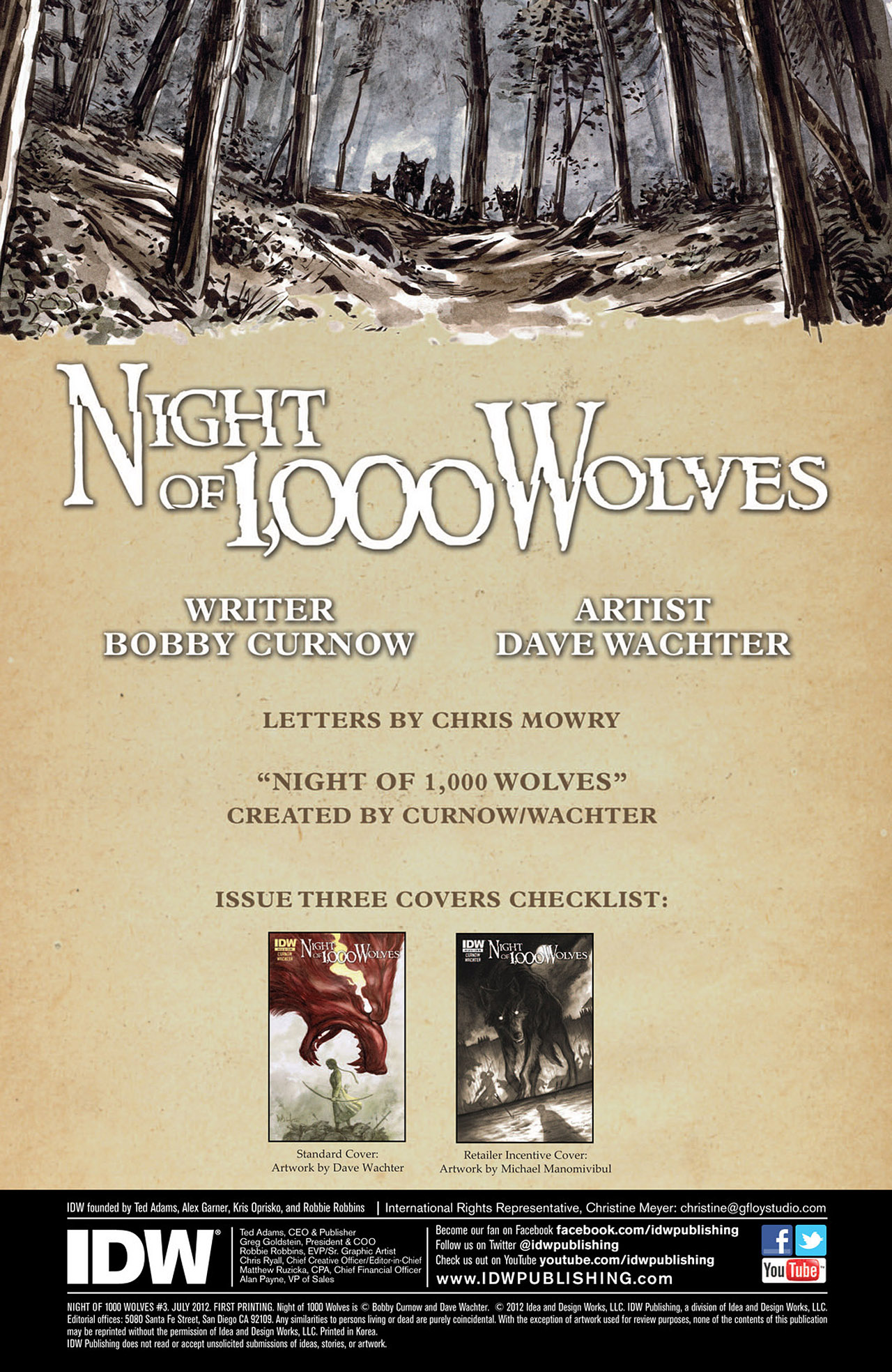 Read online Night of 1000 Wolves comic -  Issue #3 - 2