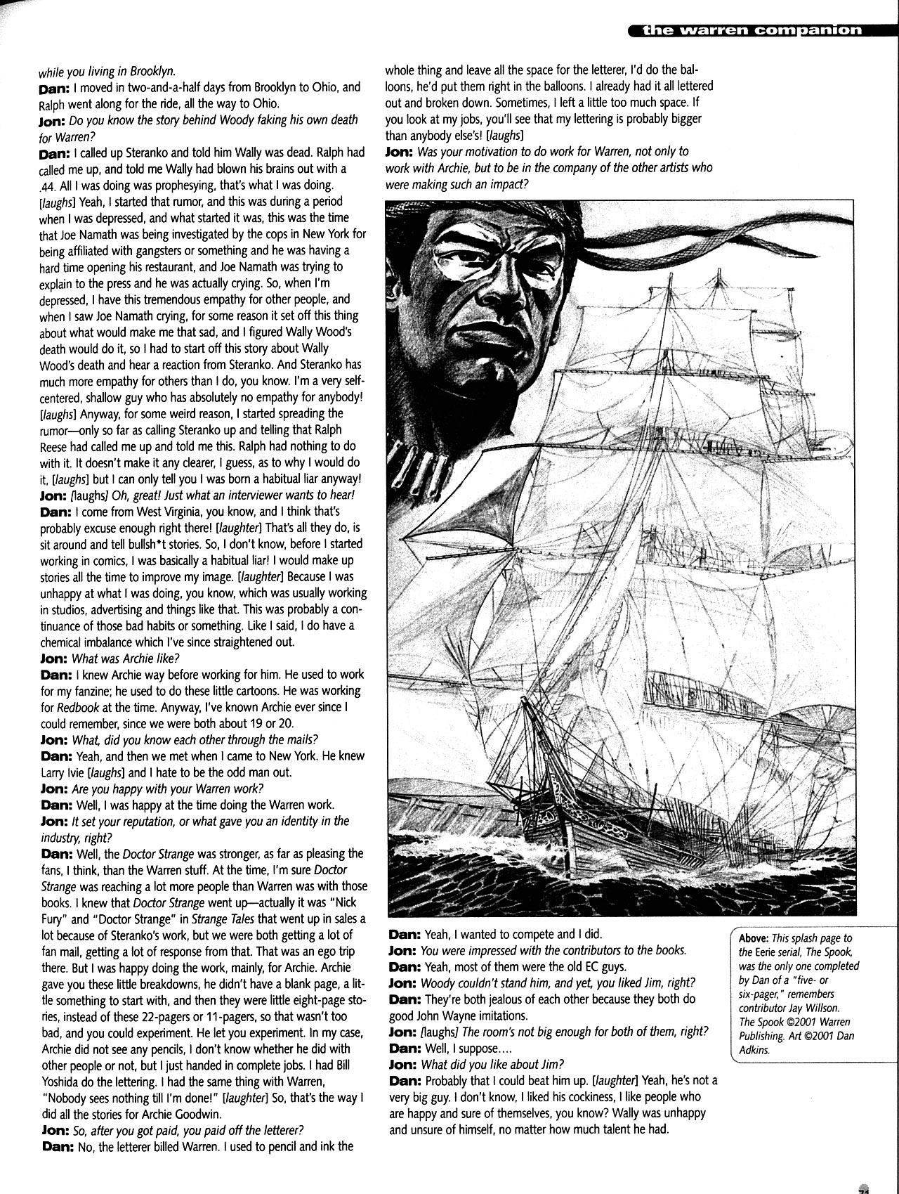 Read online Warren Companion comic -  Issue # TPB (Part 1) - 71