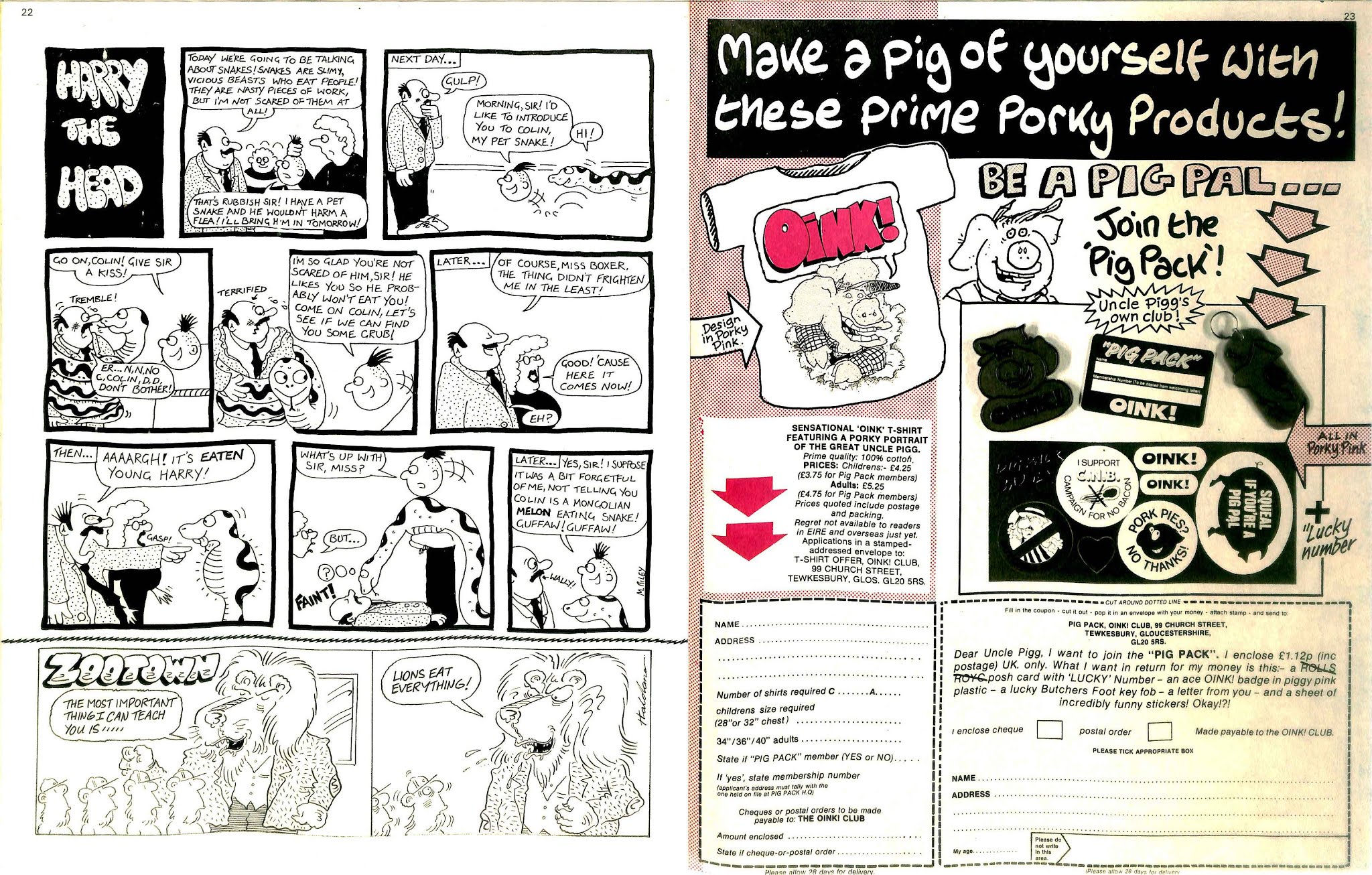 Read online Oink! comic -  Issue #10 - 12