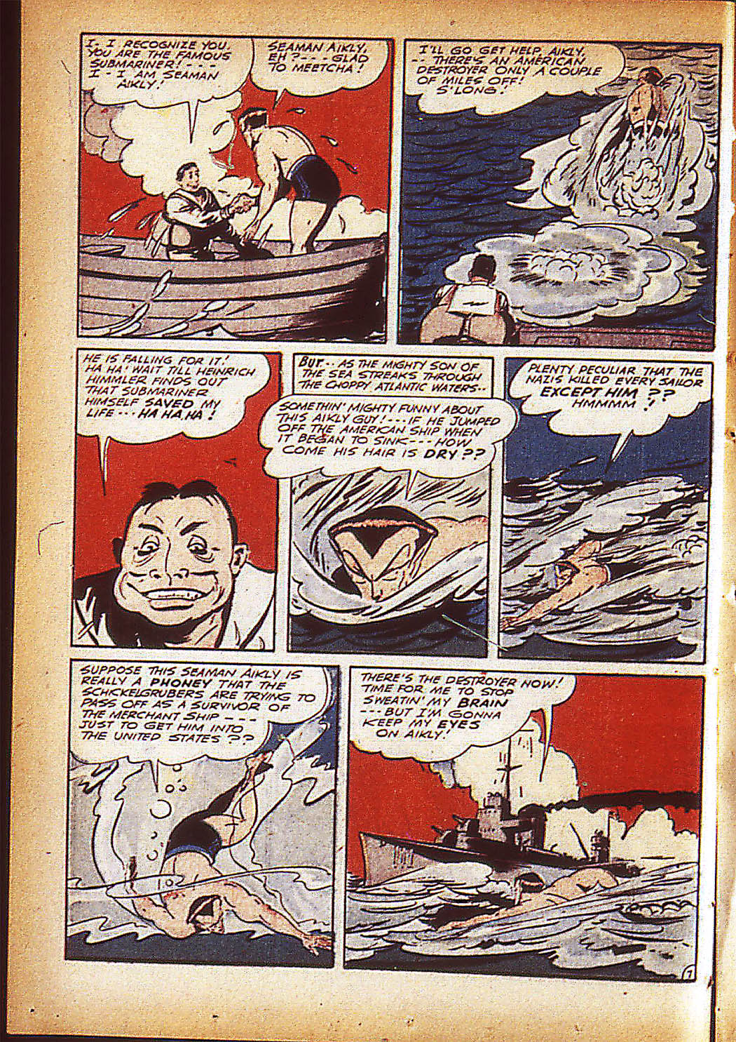 Read online Sub-Mariner Comics comic -  Issue #10 - 31