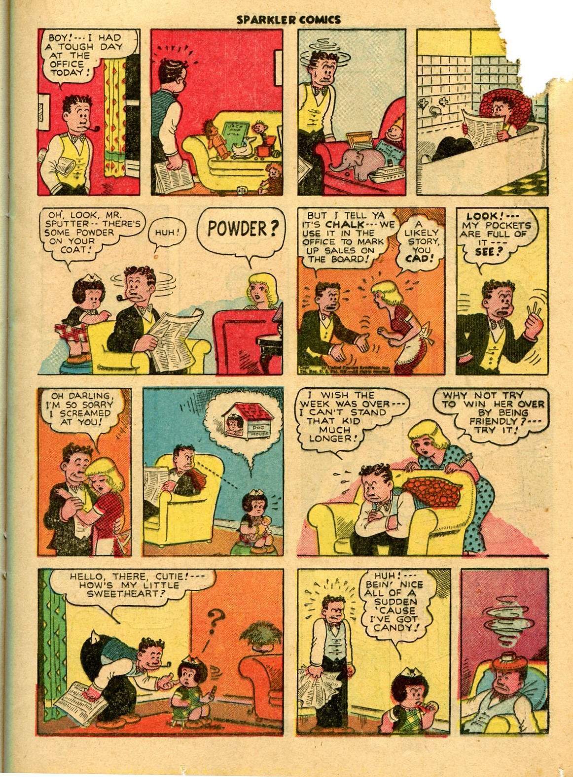 Read online Sparkler Comics comic -  Issue #6 - 26