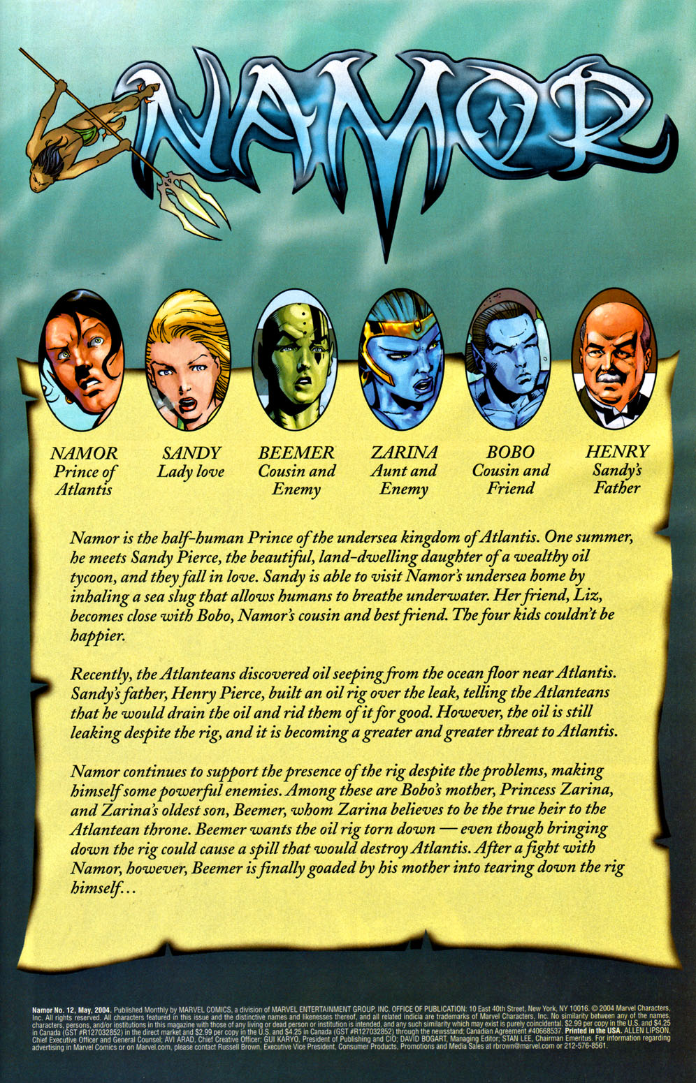 Read online Namor comic -  Issue #12 - 2