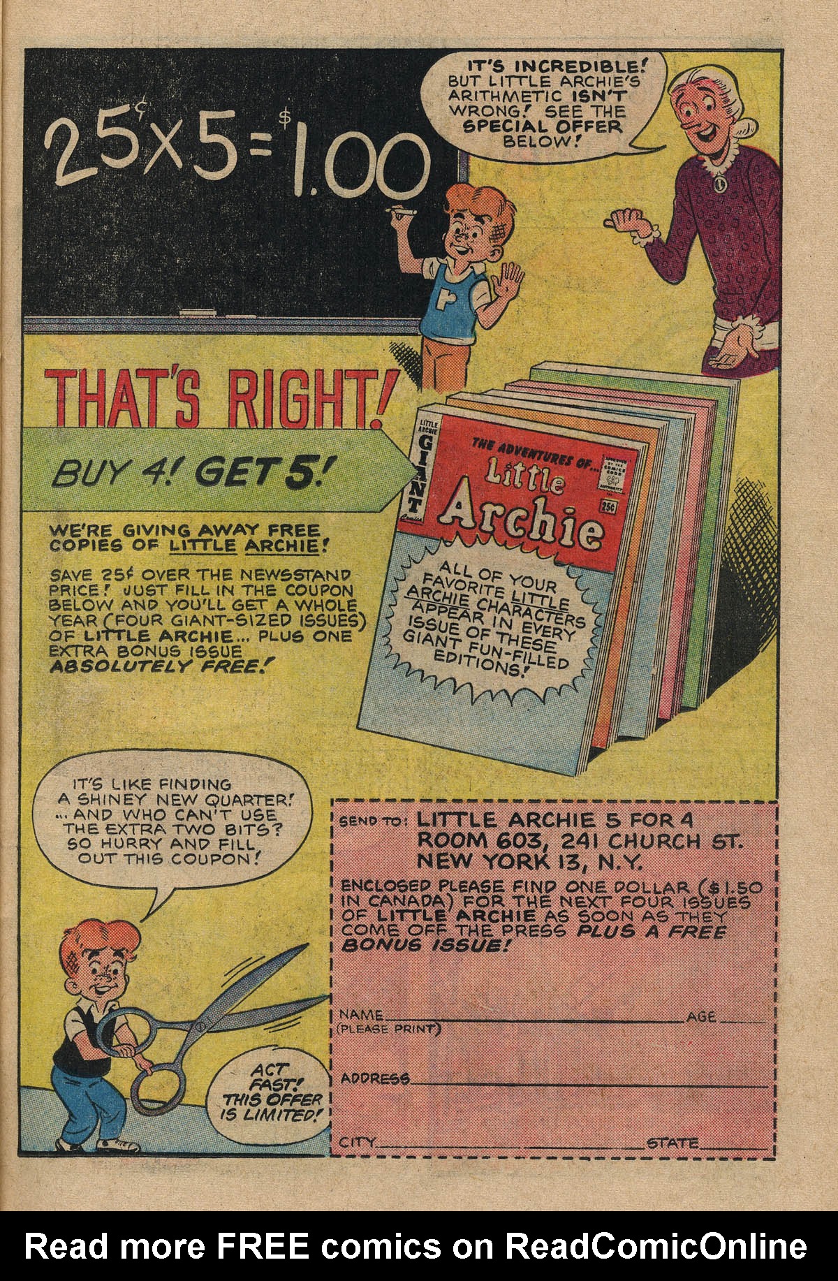 Read online The Adventures of Little Archie comic -  Issue #30 - 17