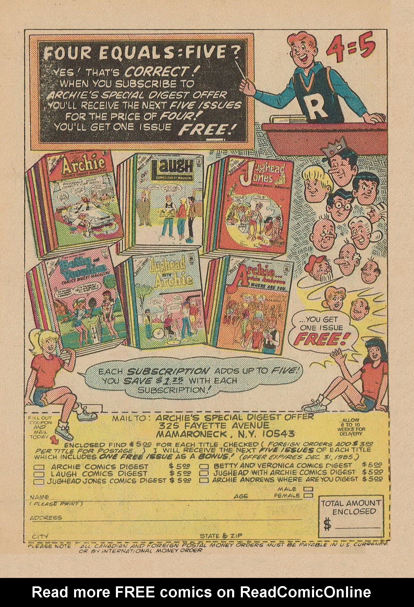 Read online Archie Digest Magazine comic -  Issue #74 - 130