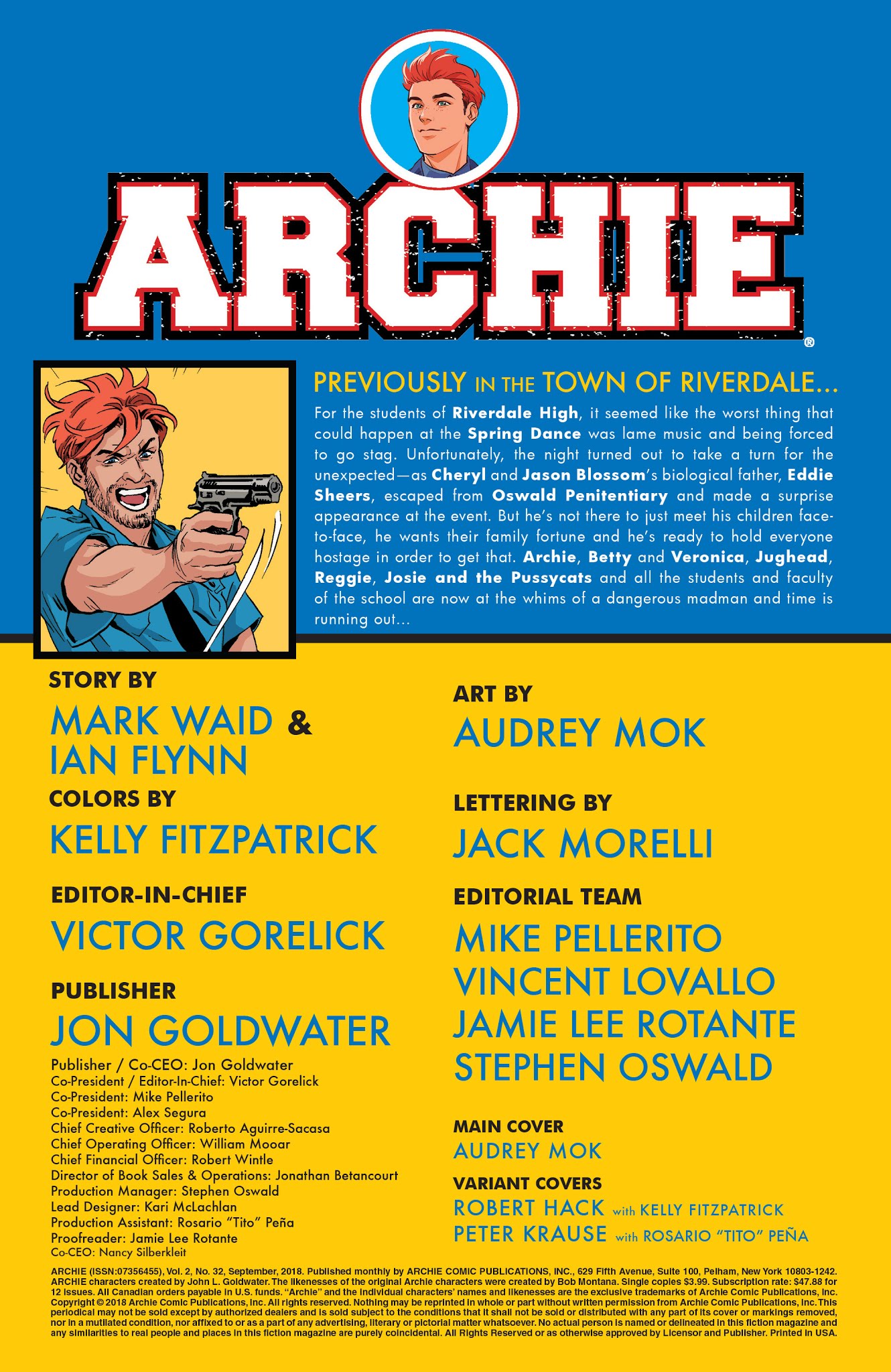 Read online Archie (2015) comic -  Issue #32 - 2