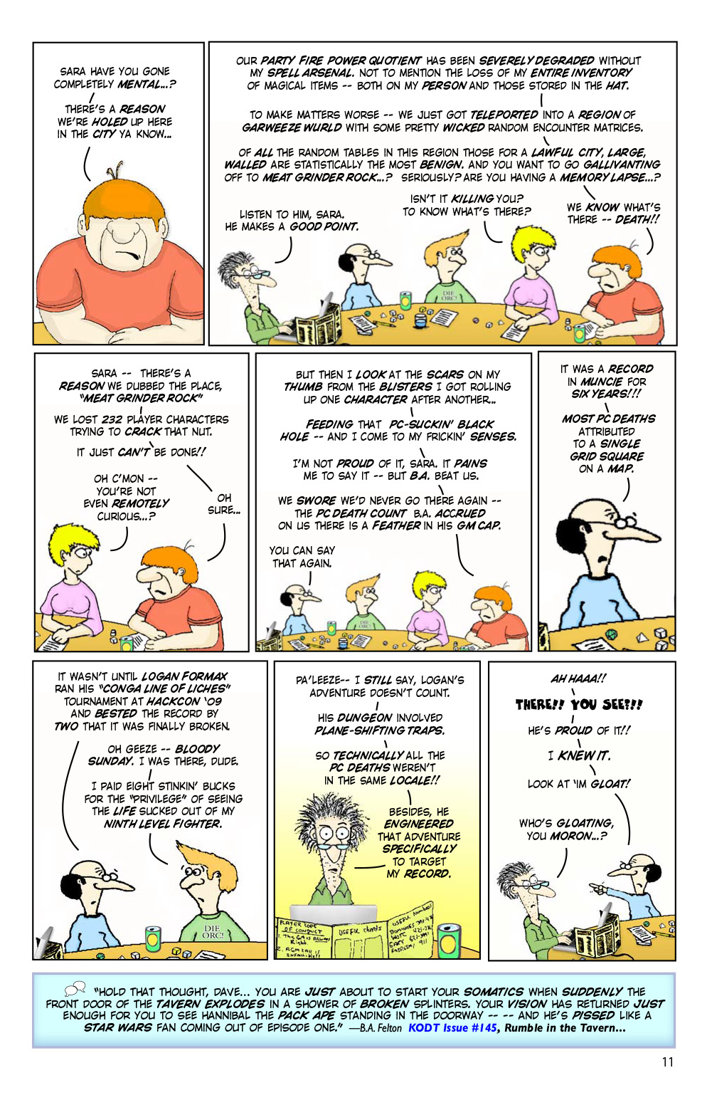 Read online Knights of the Dinner Table comic -  Issue #201 - 13