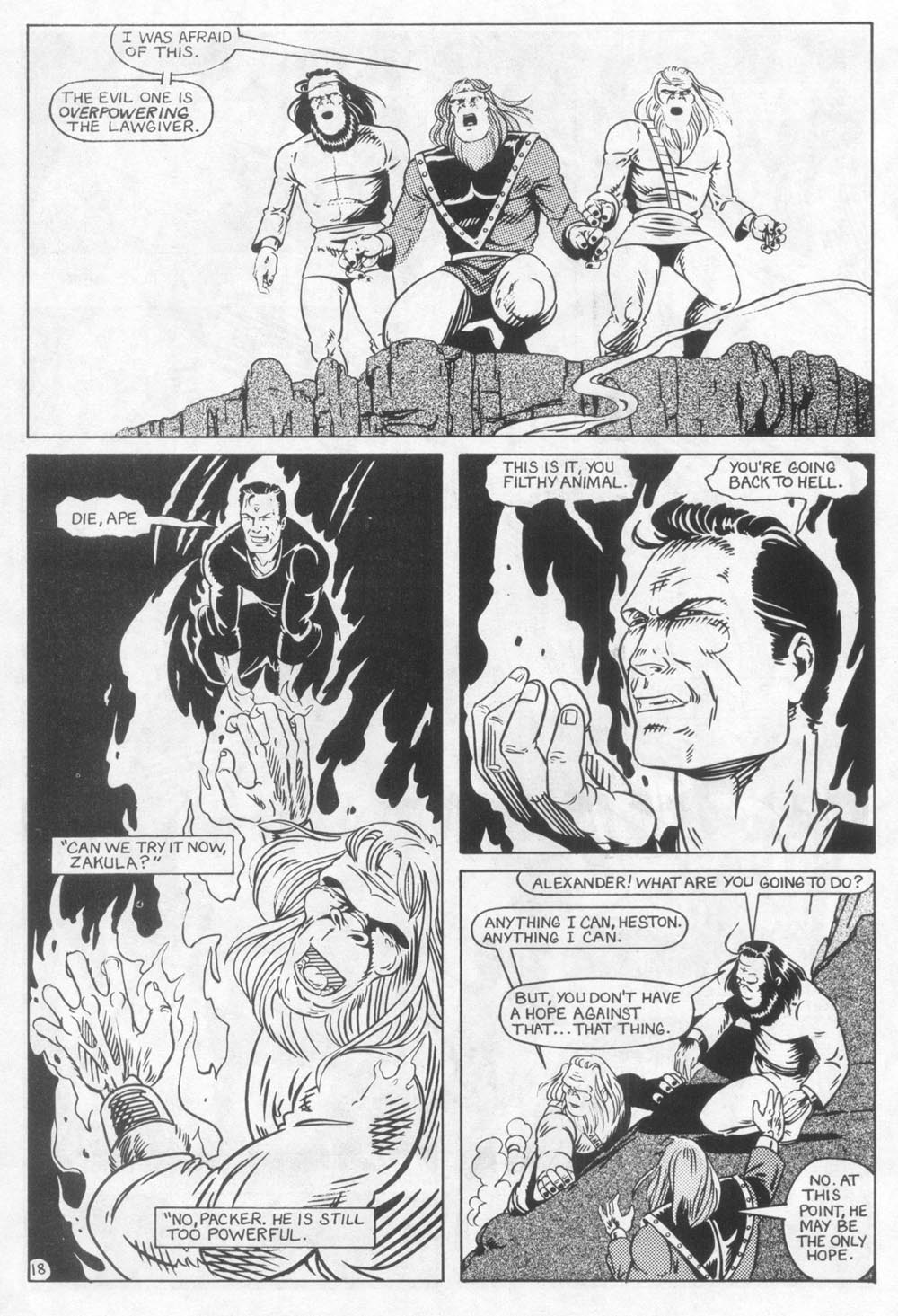 Read online Planet of the Apes (1990) comic -  Issue #24 - 20