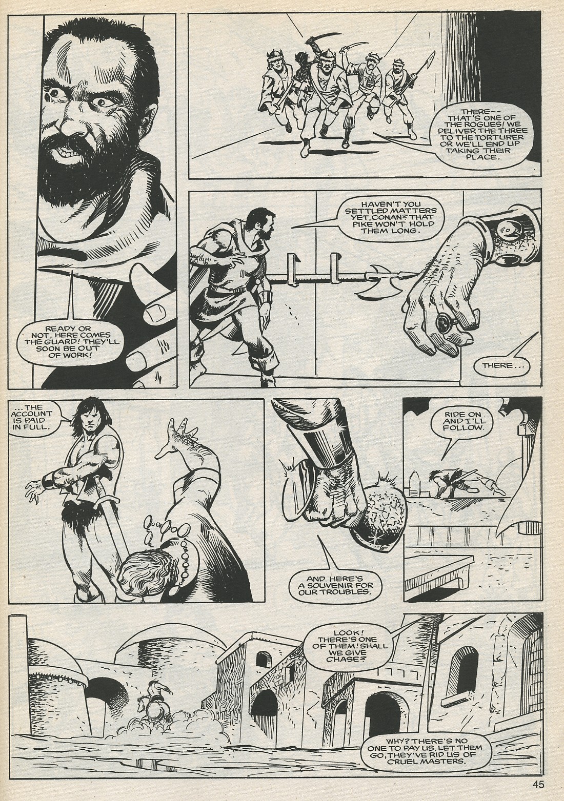Read online The Savage Sword Of Conan comic -  Issue #127 - 45