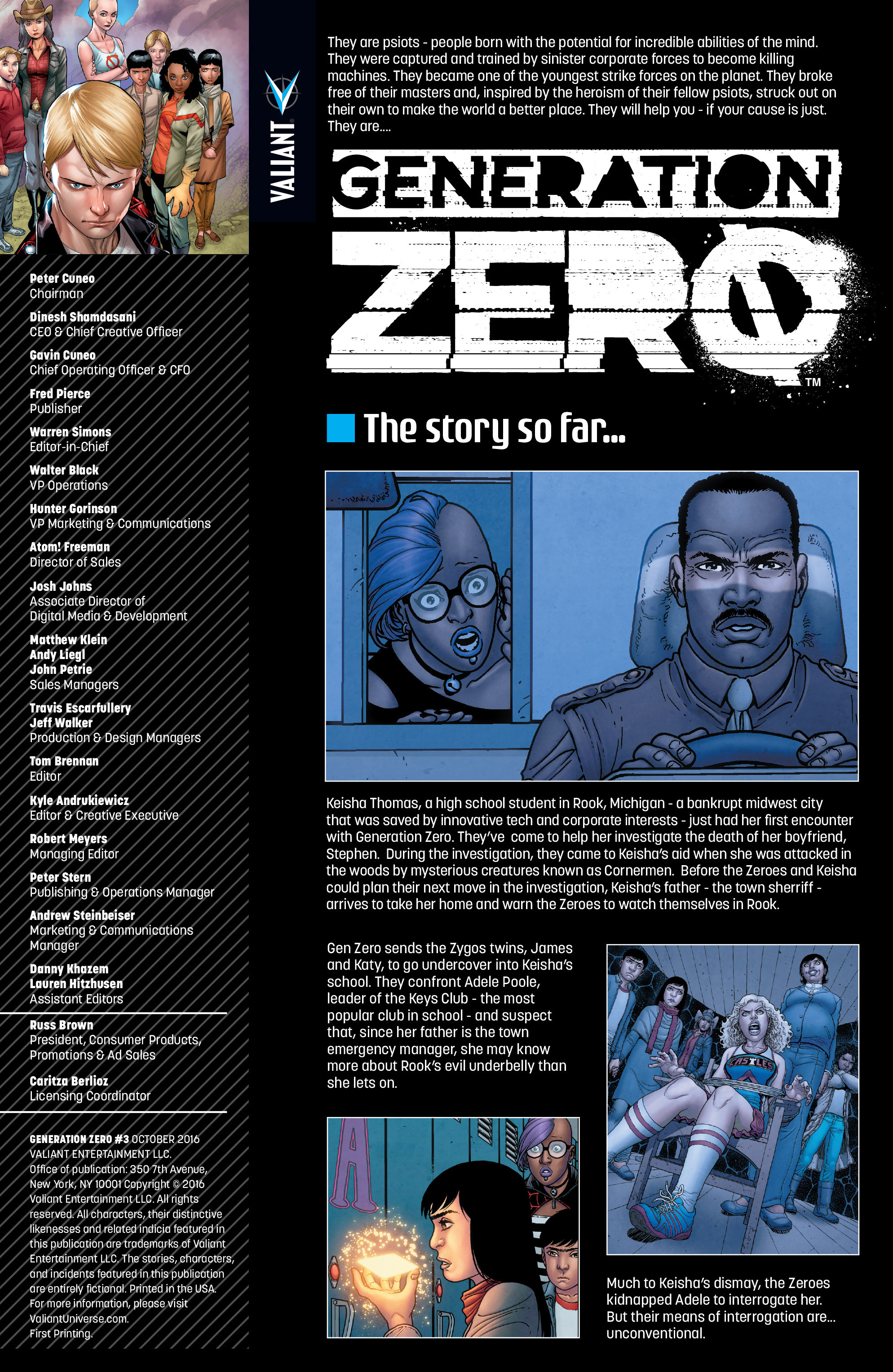 Read online Generation Zero comic -  Issue #3 - 2