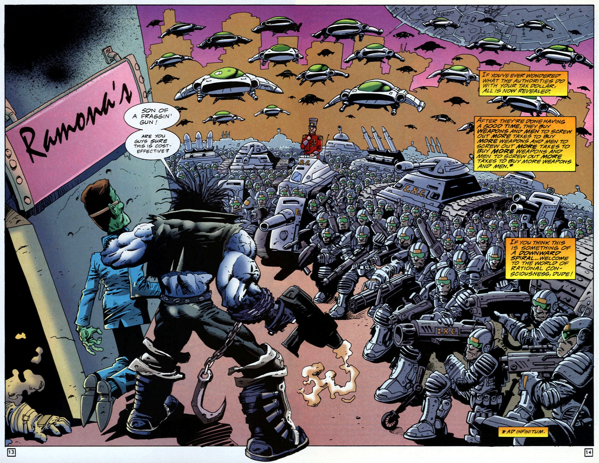 Read online Lobo: Death and Taxes comic -  Issue #4 - 14