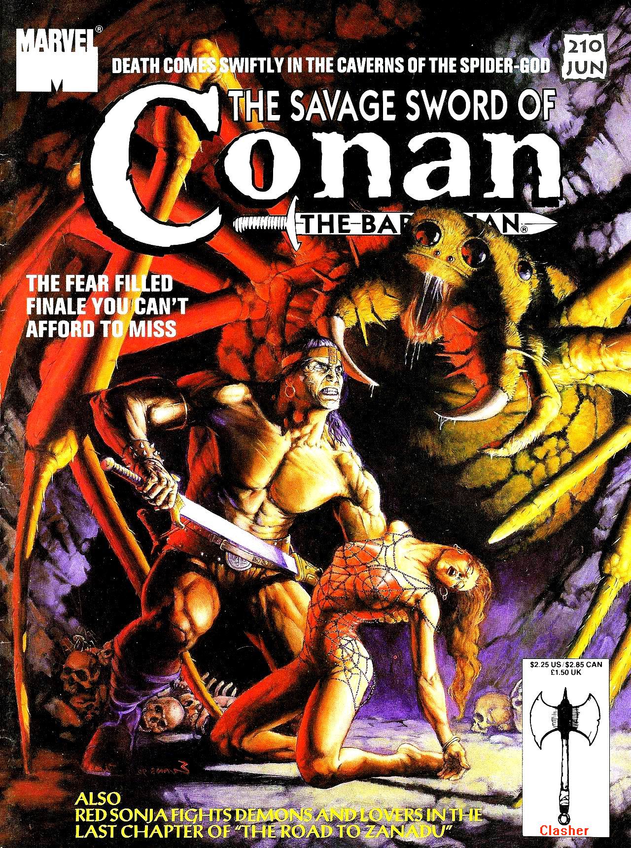 Read online The Savage Sword Of Conan comic -  Issue #210 - 1