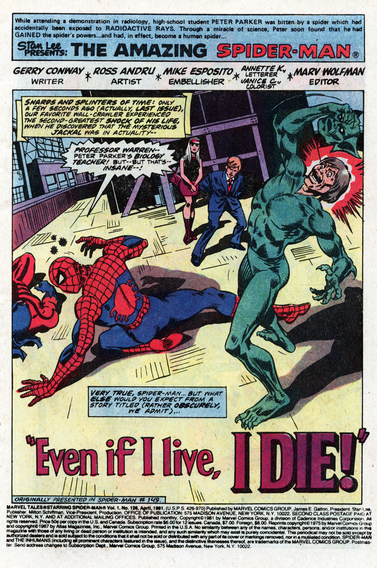 Read online Marvel Tales (1964) comic -  Issue #126 - 3