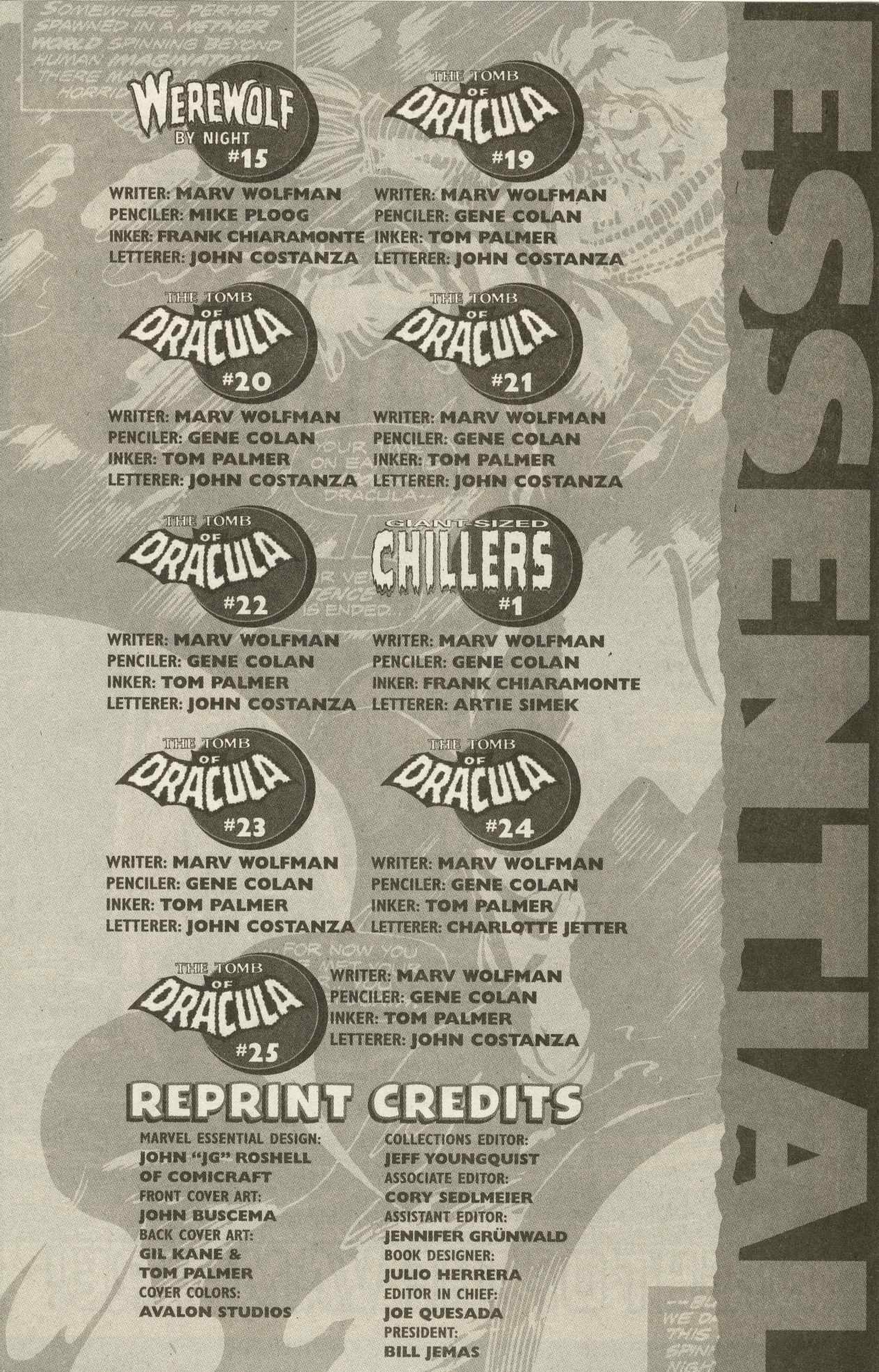 Read online Essential The Tomb of Dracula comic -  Issue # TPB 1 (Part 1) - 3