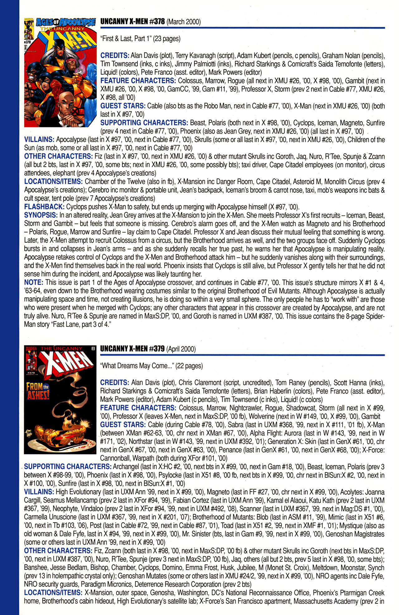 Read online Official Index to the Marvel Universe comic -  Issue #10 - 48