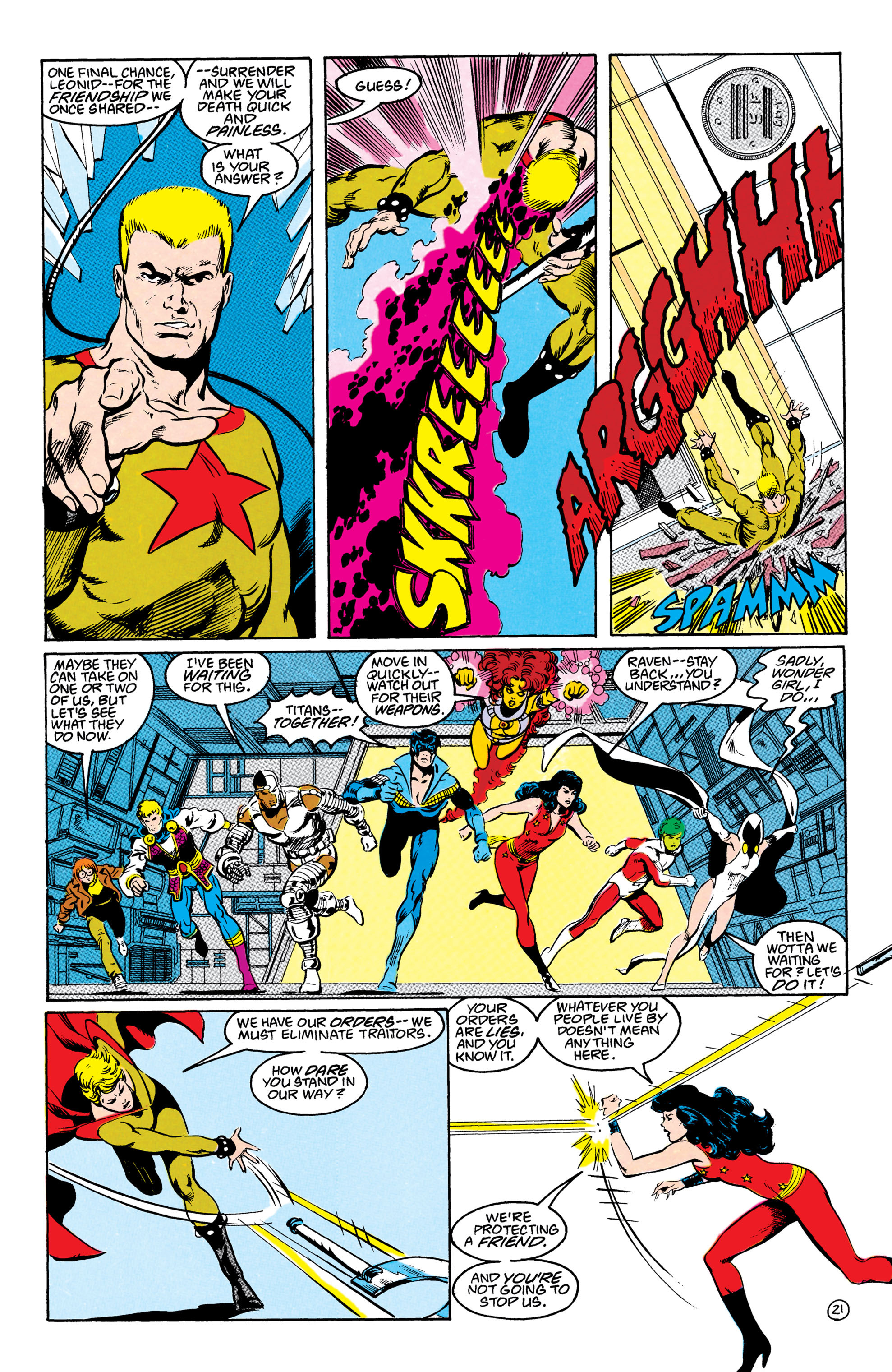 Read online The New Teen Titans (1984) comic -  Issue #49 - 22