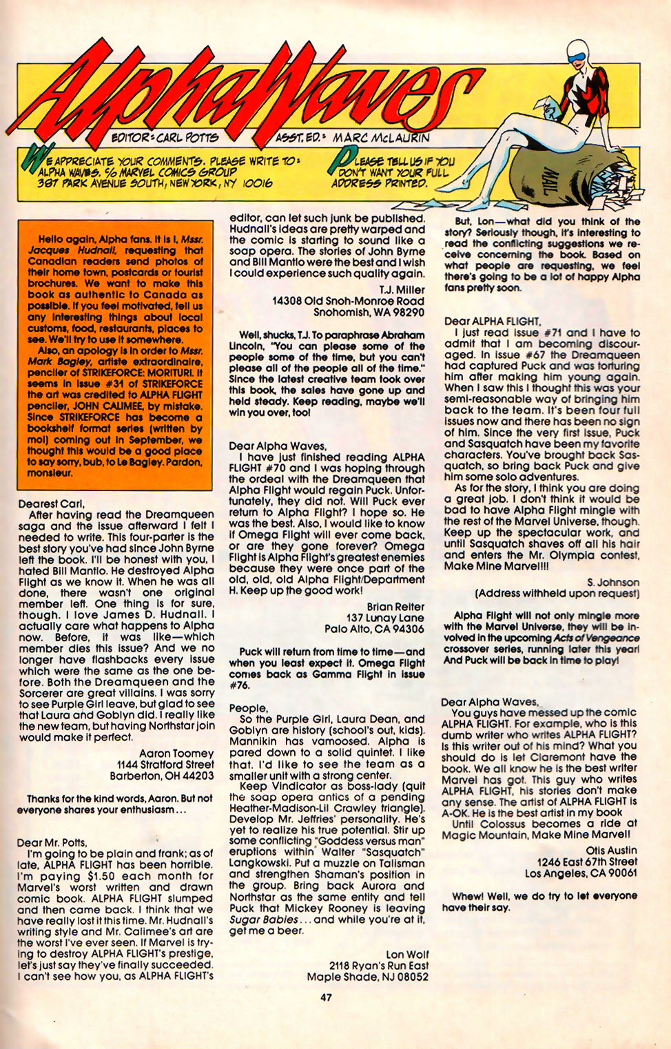 Read online Alpha Flight (1983) comic -  Issue #75 - 41