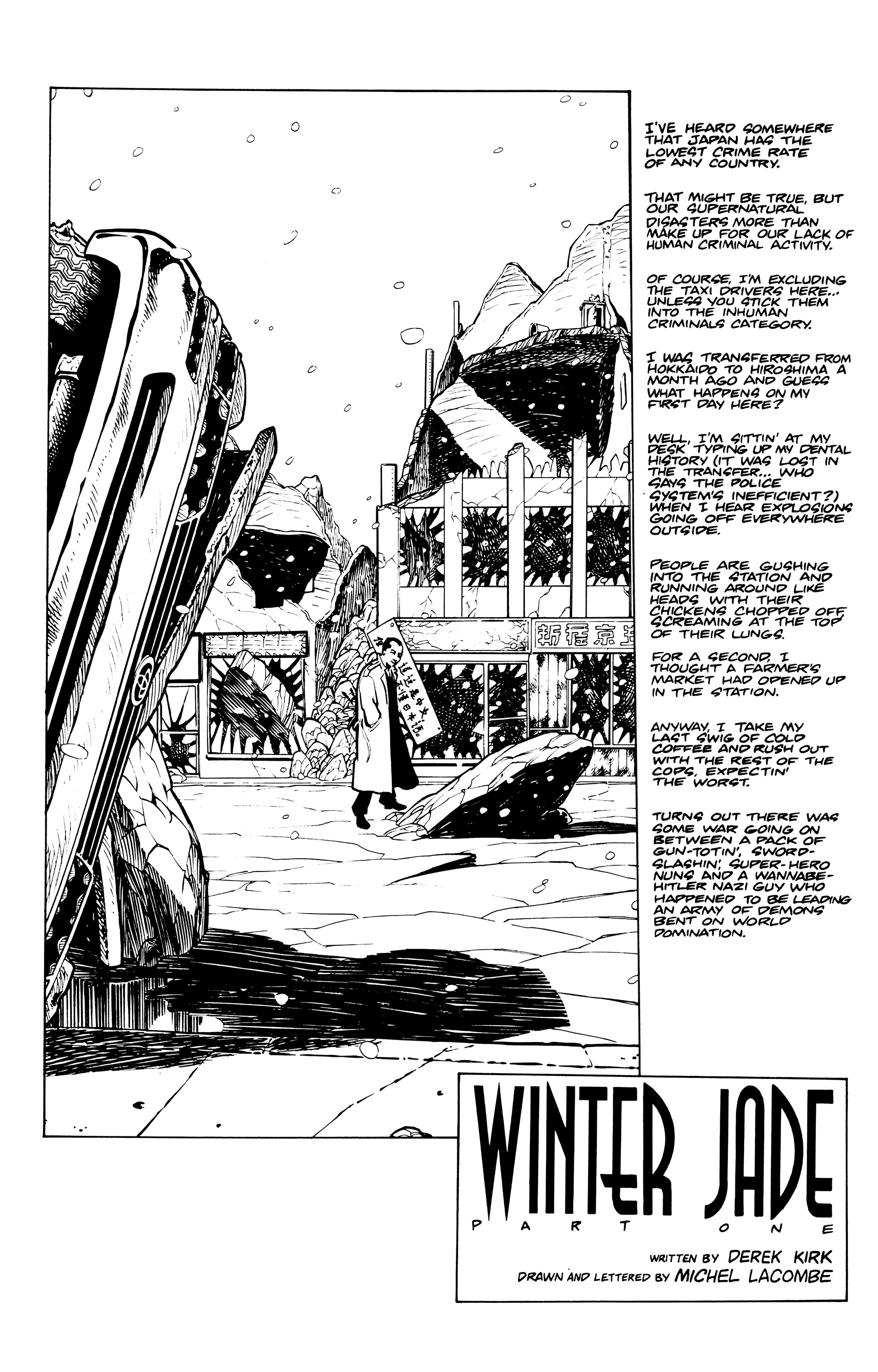 Read online Warrior Nun: Black & White comic -  Issue #4 - 3