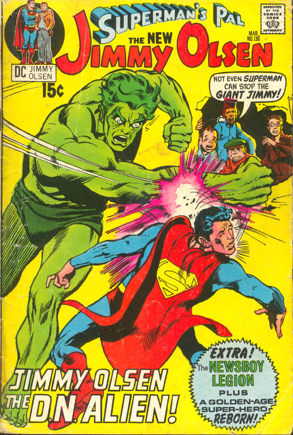 Read online Superman's Pal Jimmy Olsen comic -  Issue #136 - 1