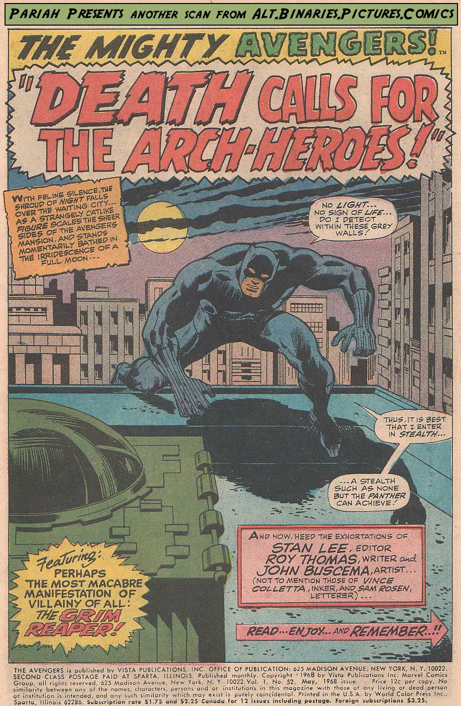 Read online The Avengers (1963) comic -  Issue #52 - 2