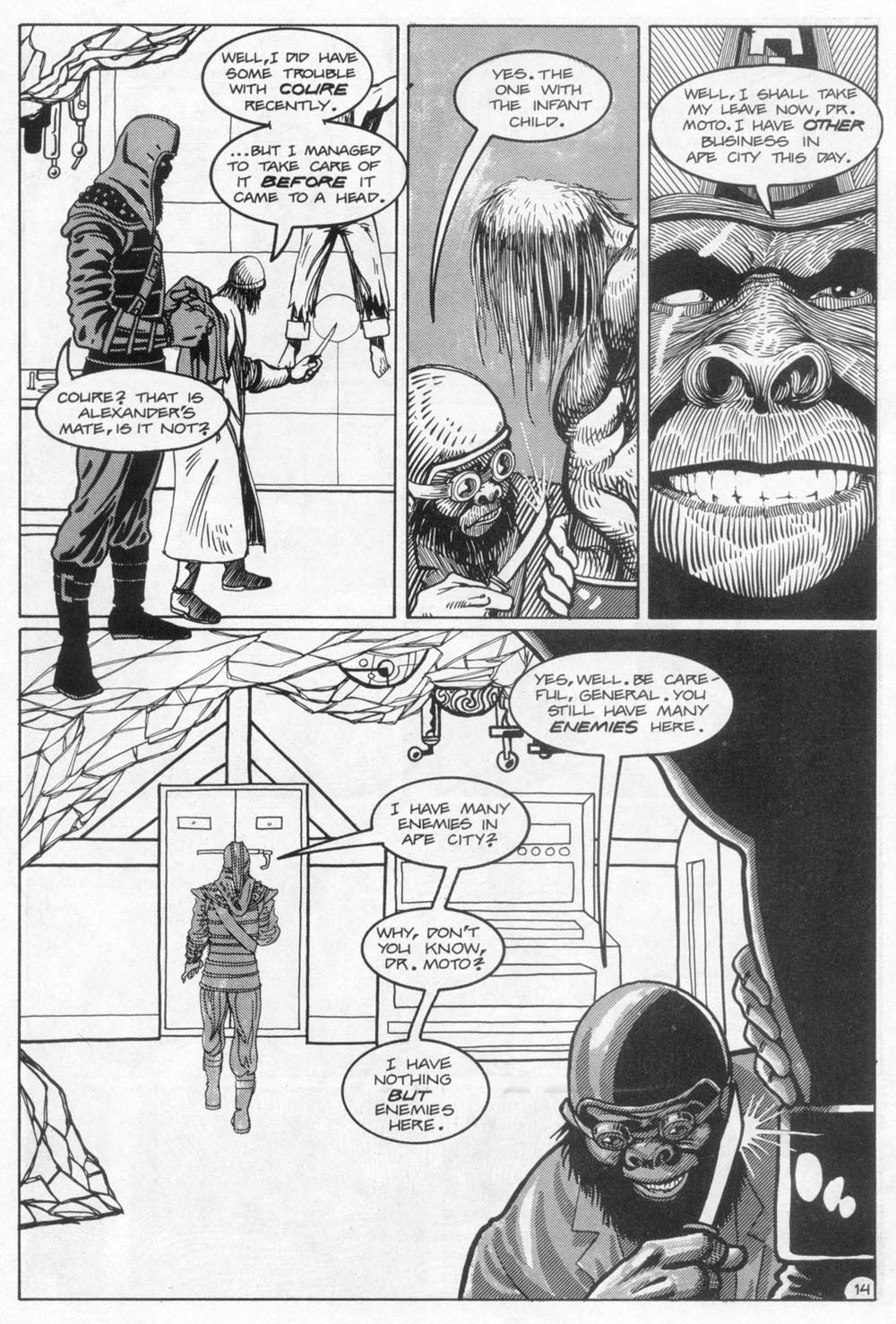 Read online Planet of the Apes (1990) comic -  Issue #12 - 16
