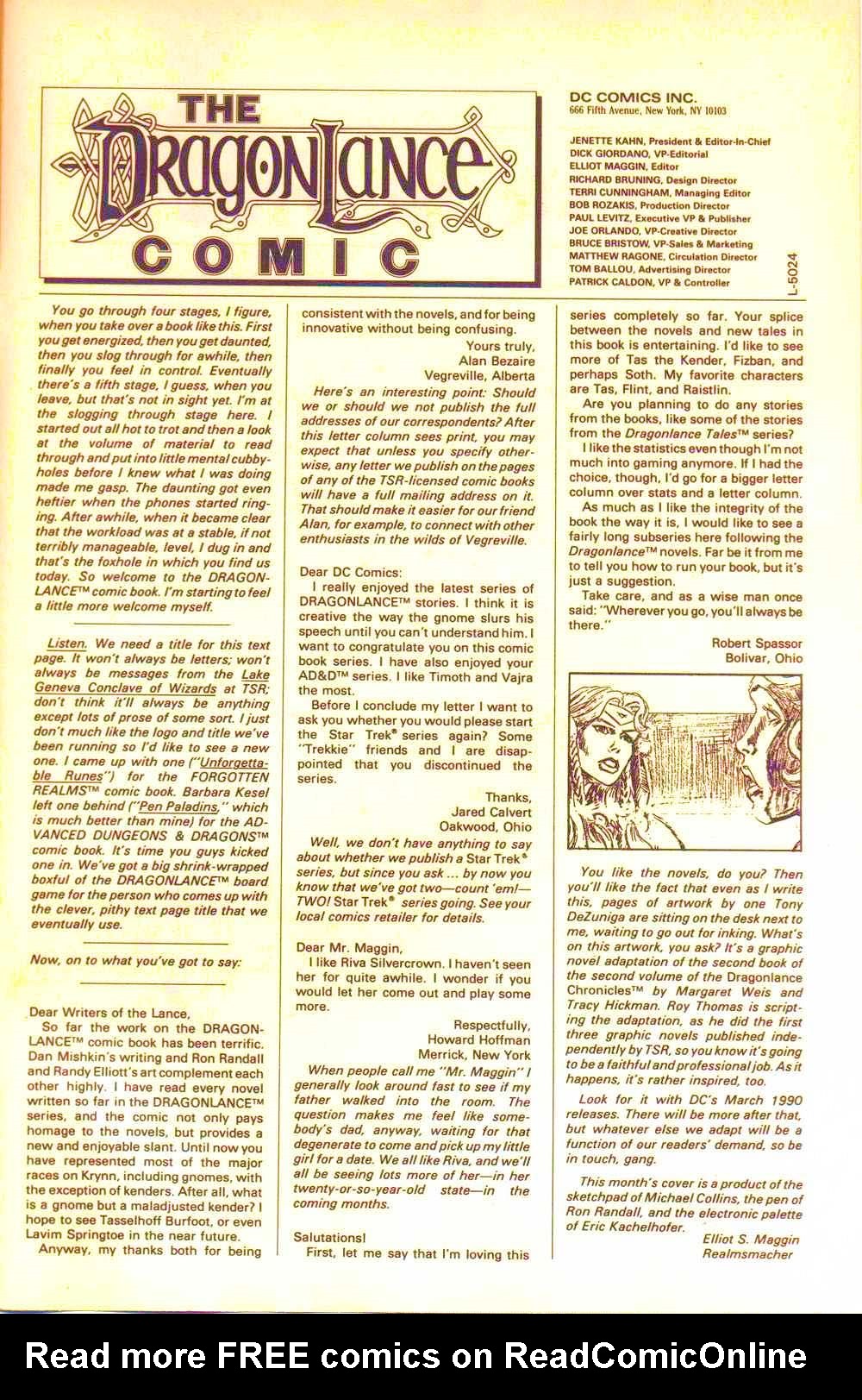 Read online Dragonlance comic -  Issue #15 - 24