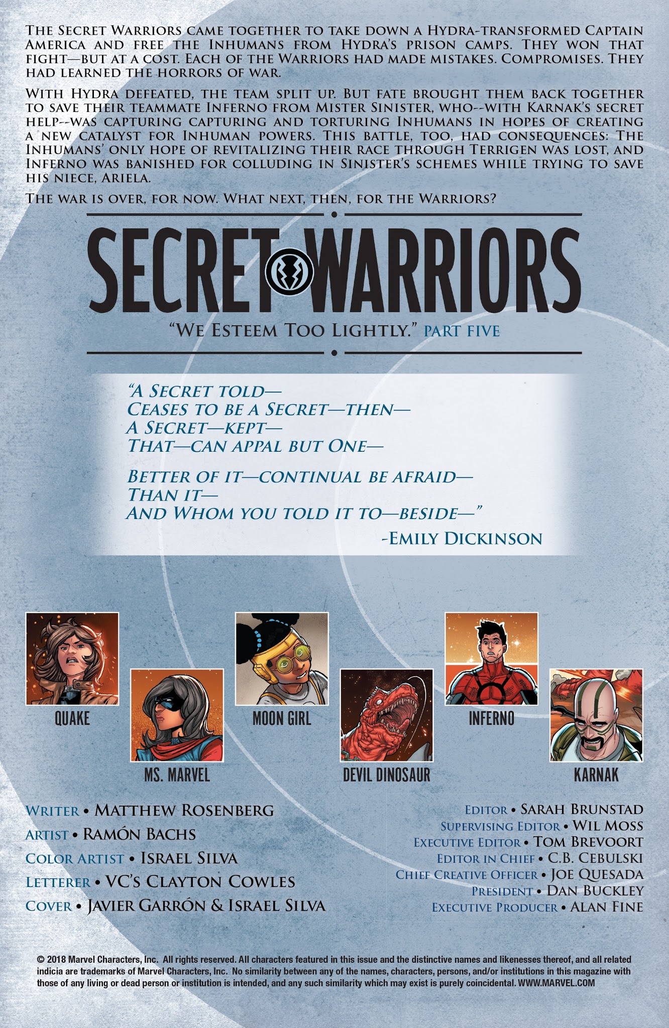 Read online Secret Warriors (2017) comic -  Issue #12 - 2