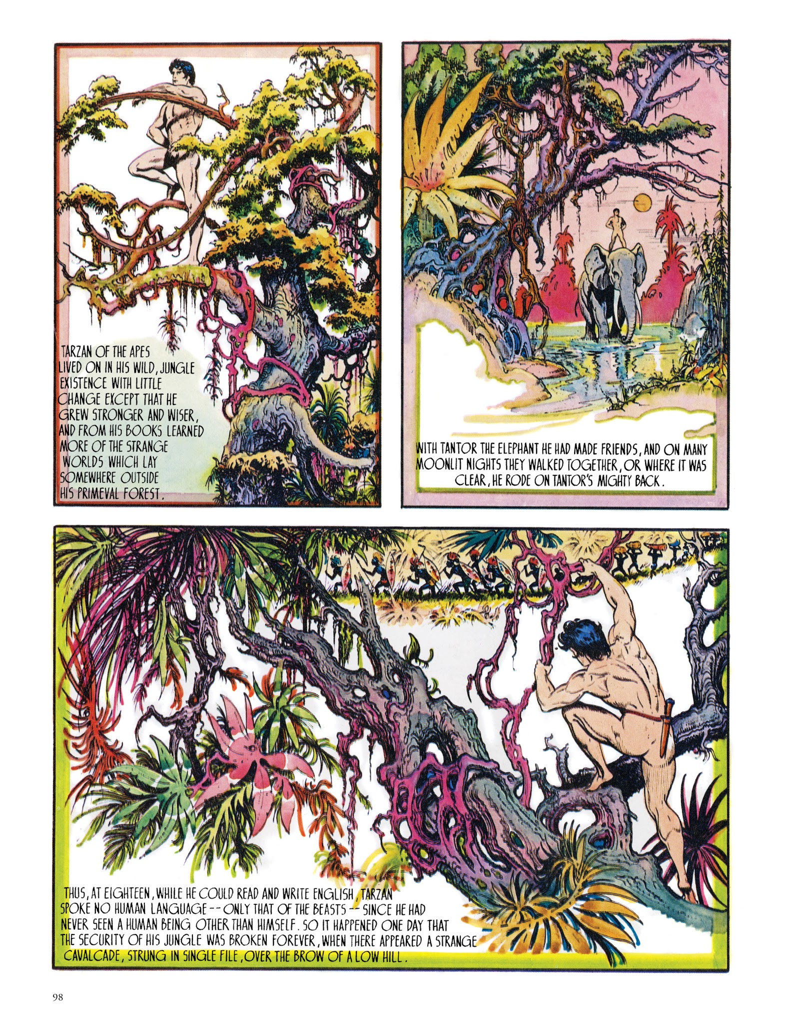 Read online Edgar Rice Burroughs' Tarzan: Burne Hogarth's Lord of the Jungle comic -  Issue # TPB - 98
