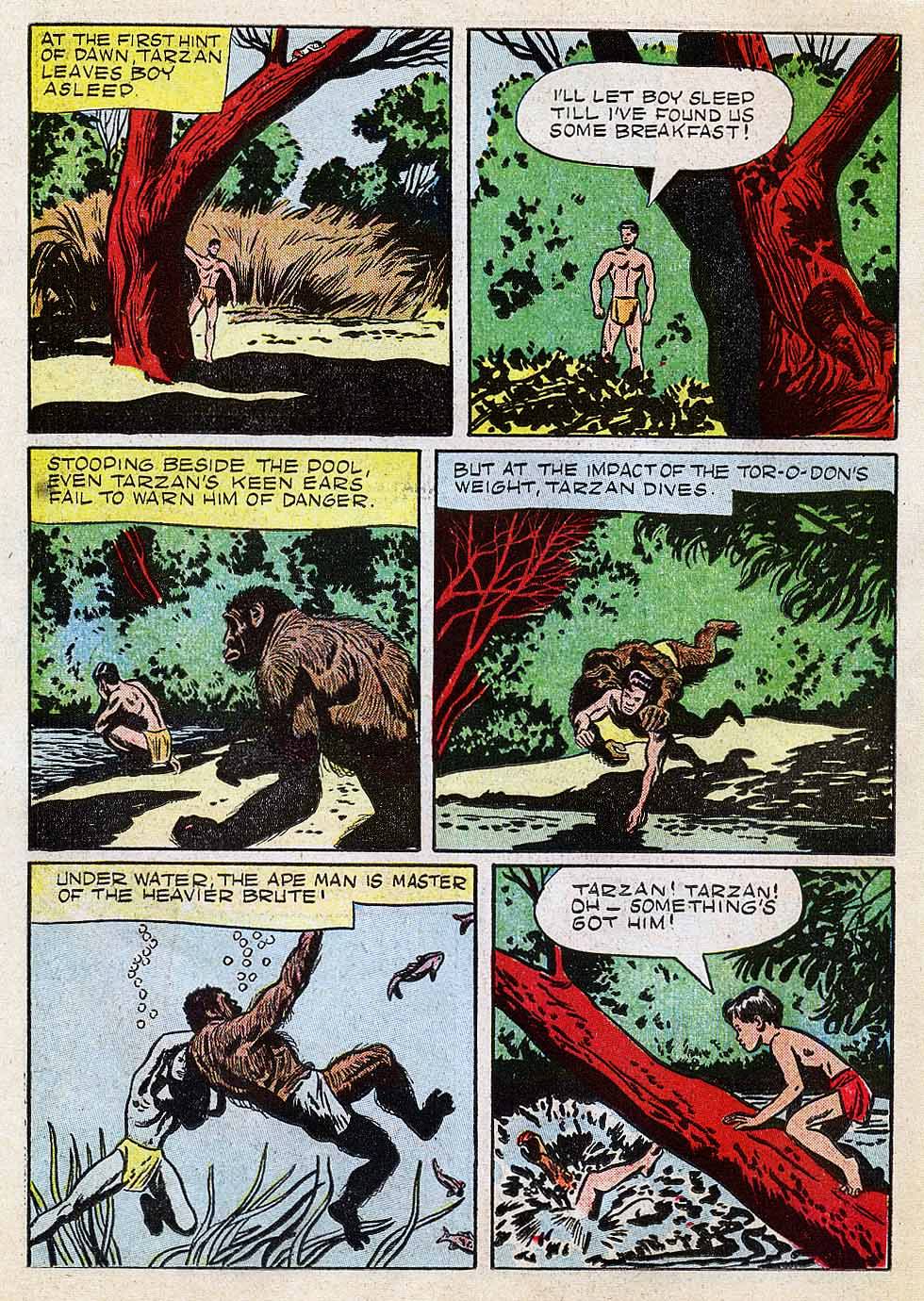 Read online Tarzan (1948) comic -  Issue #6 - 22