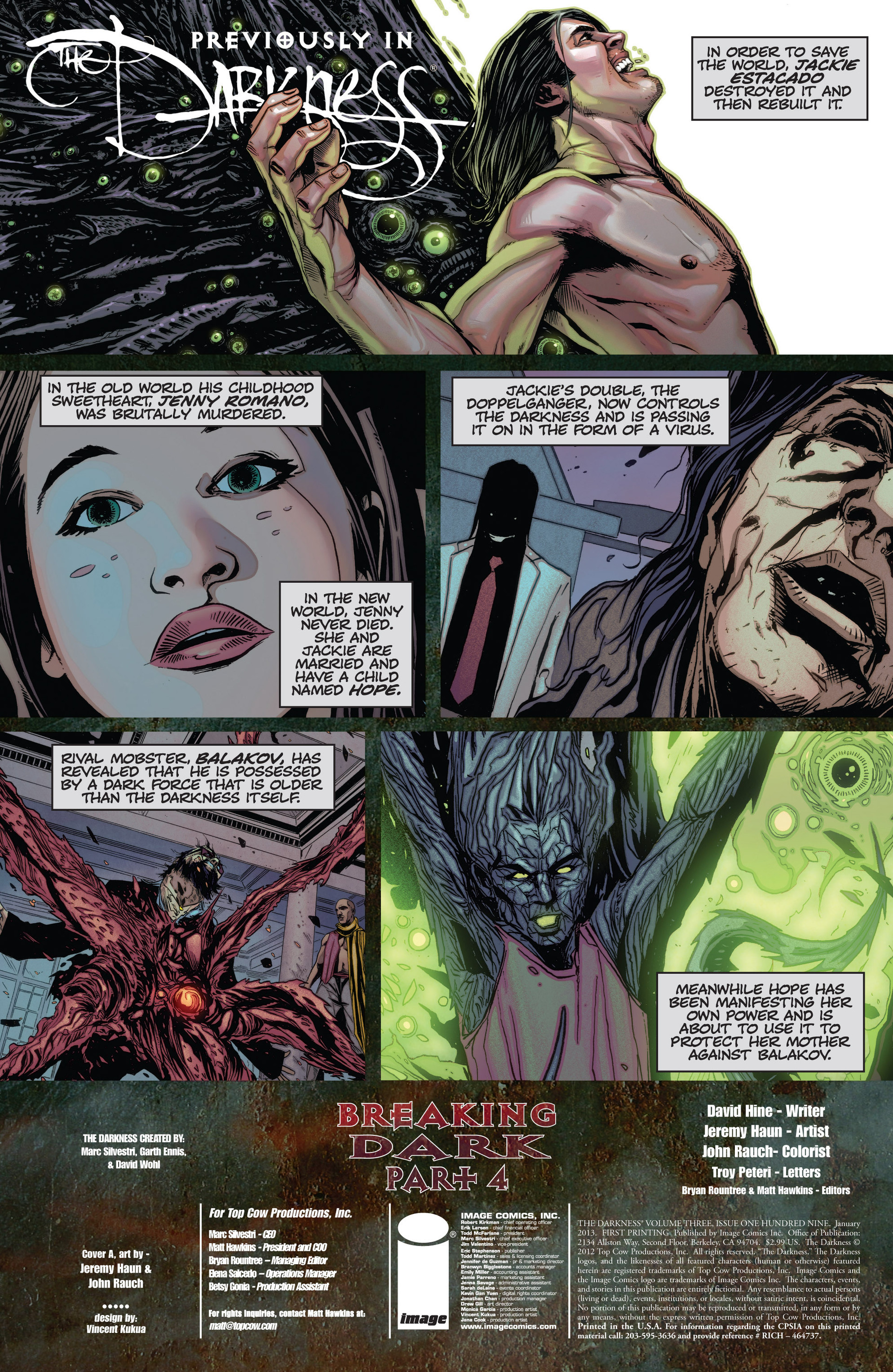 Read online The Darkness (2007) comic -  Issue #109 - 3