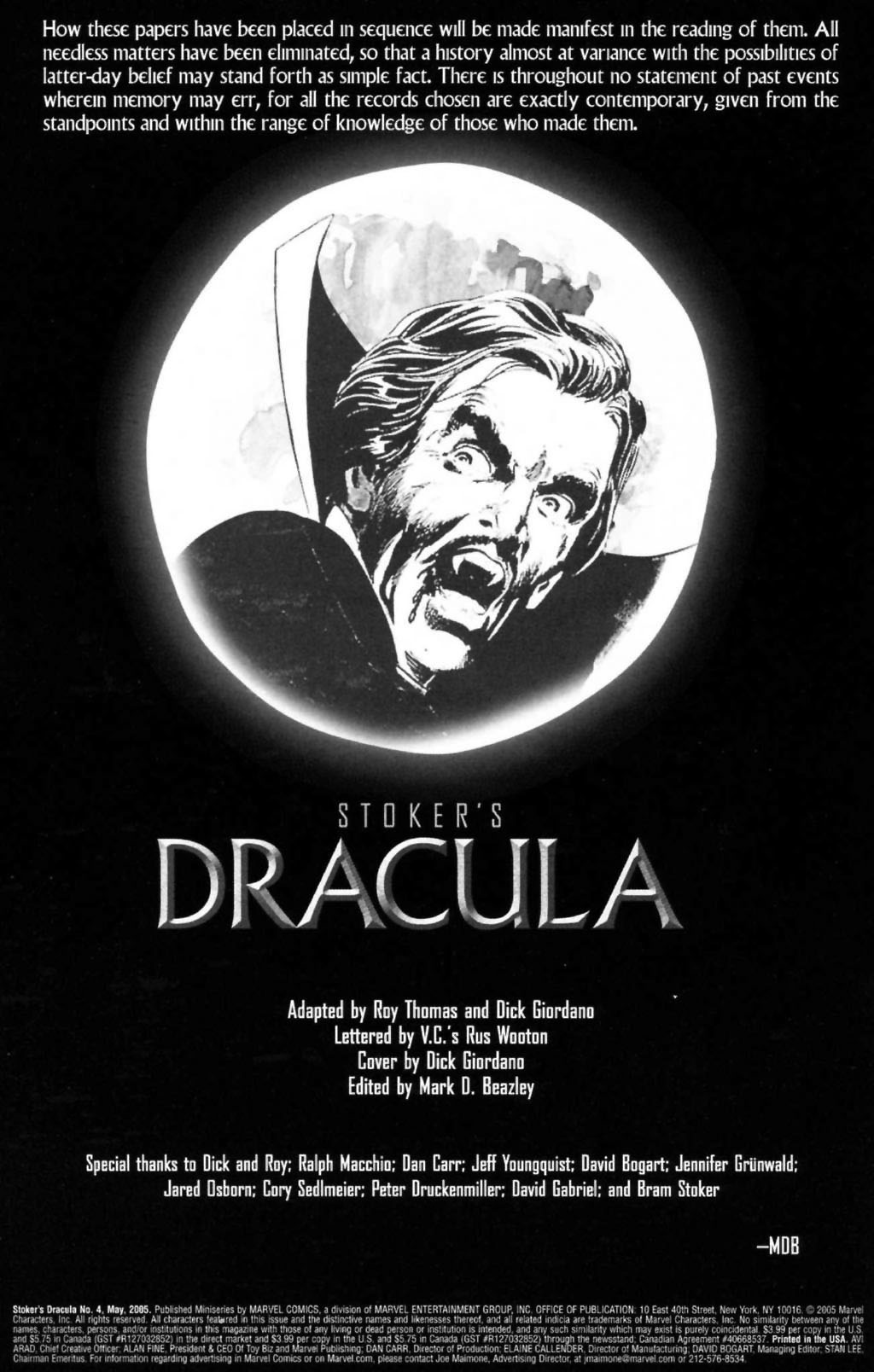 Read online Stoker's Dracula comic -  Issue #4 - 2