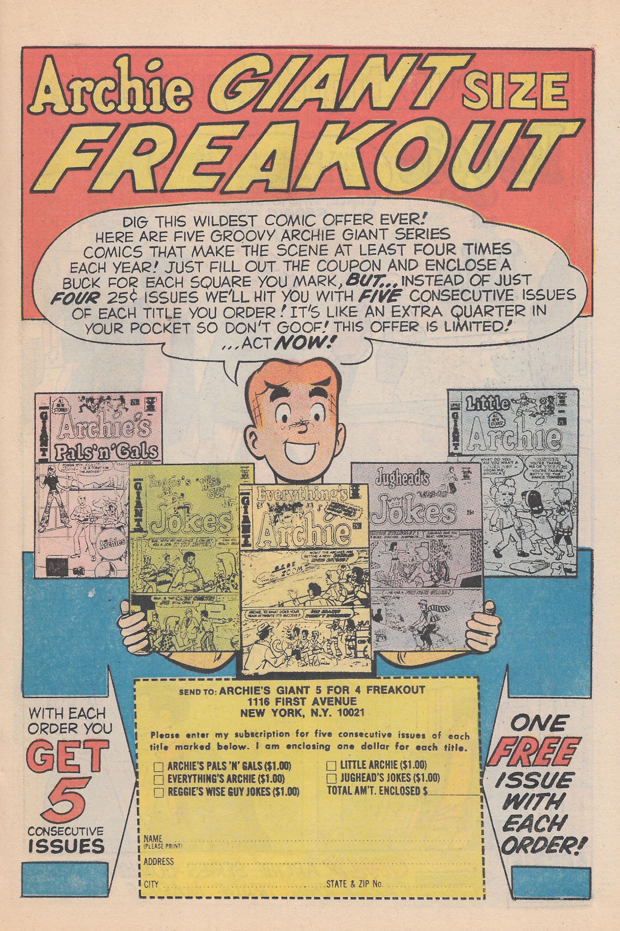 Read online Reggie and Me (1966) comic -  Issue #41 - 19