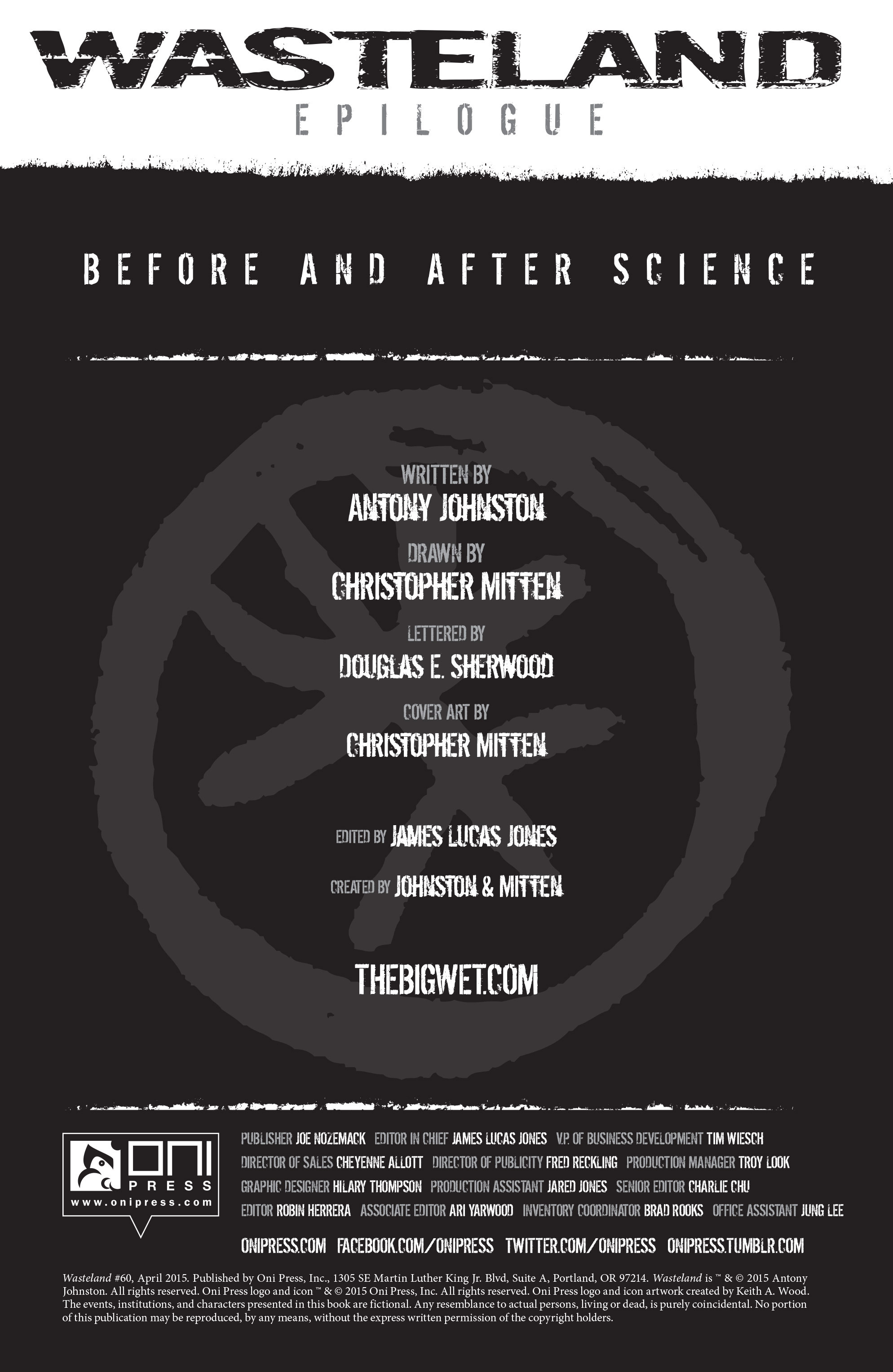 Read online Wasteland (2006) comic -  Issue #60 - 2