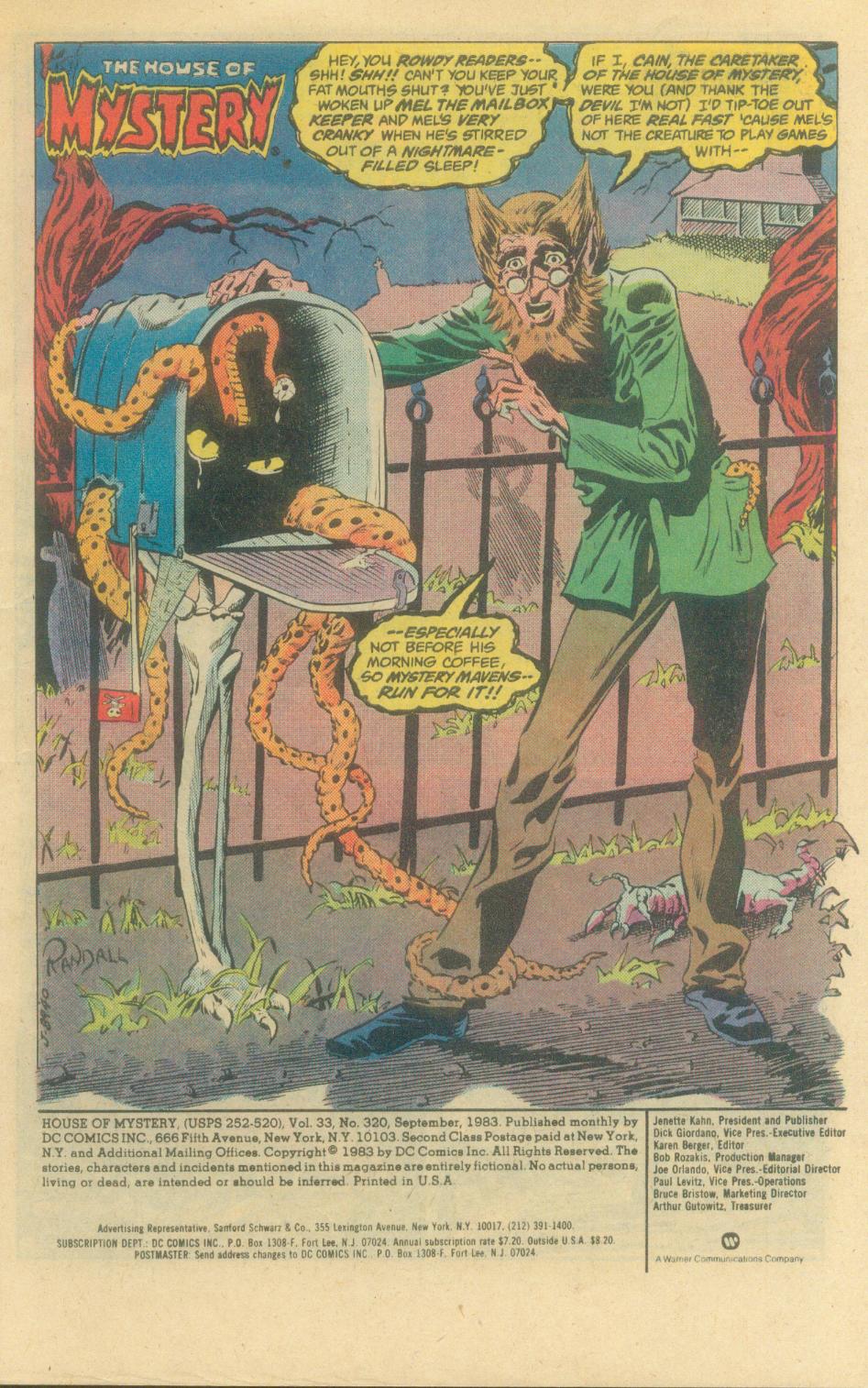 Read online House of Mystery (1951) comic -  Issue #320 - 4
