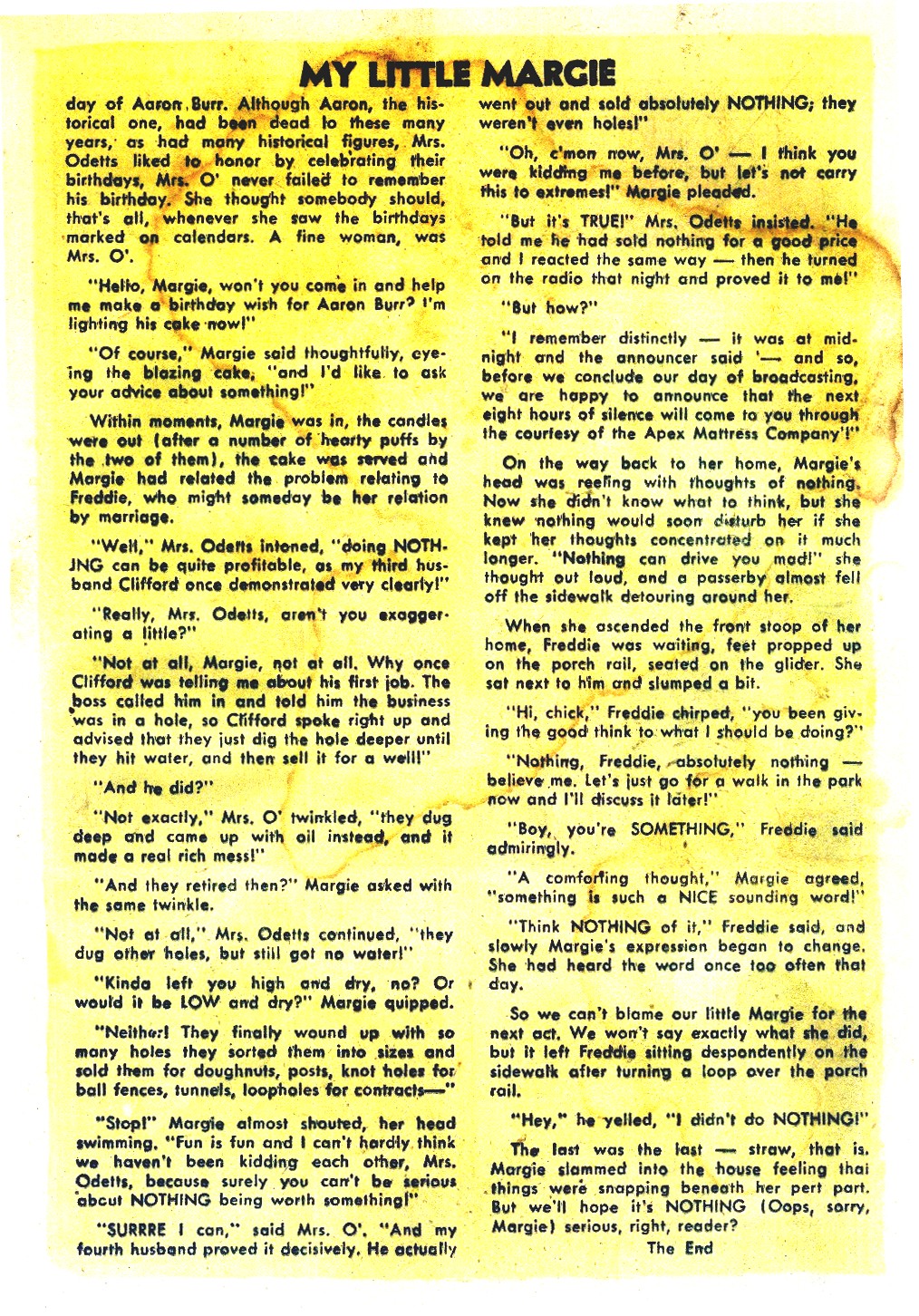 Read online My Little Margie (1954) comic -  Issue #8 - 17