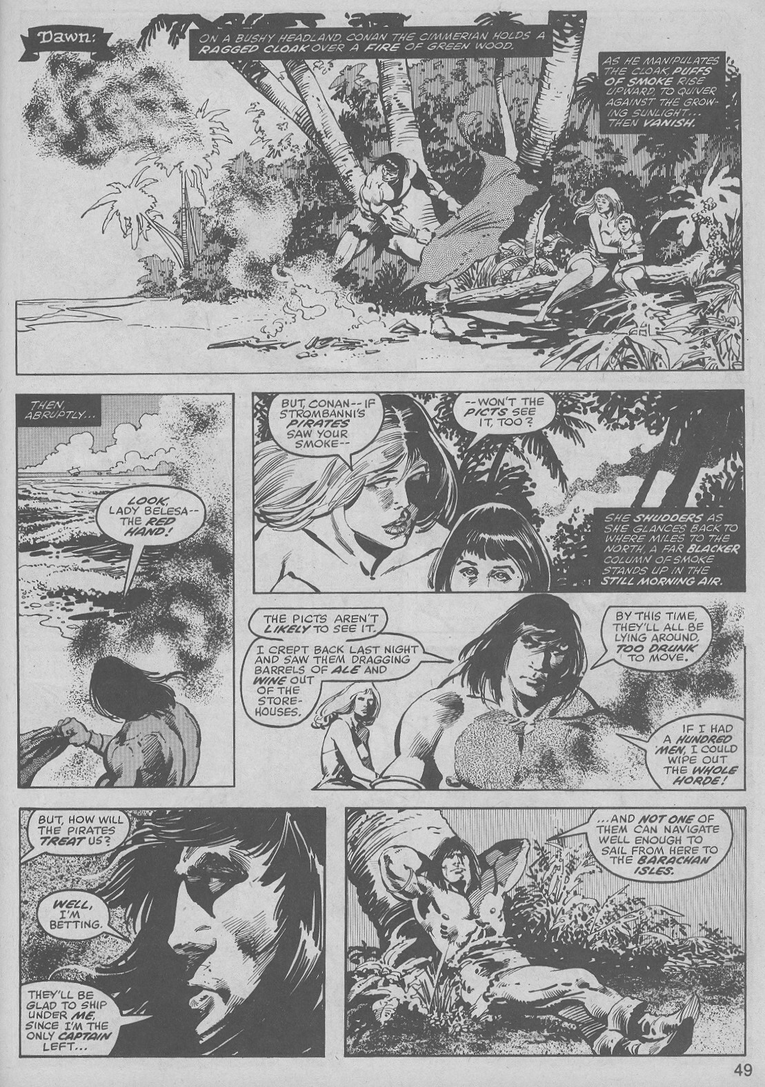 Read online The Savage Sword Of Conan comic -  Issue #48 - 49