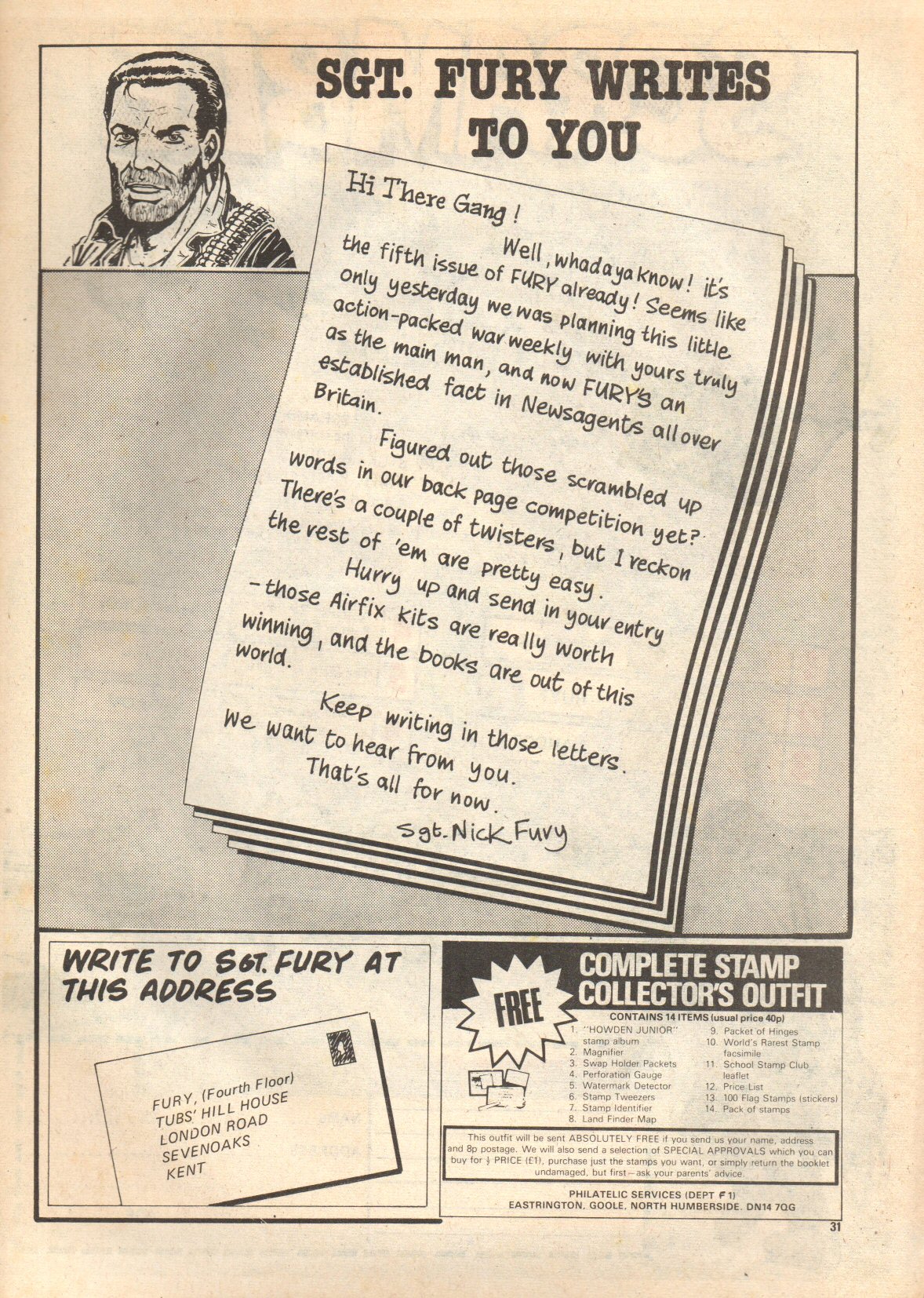 Read online Fury (1977) comic -  Issue #5 - 31