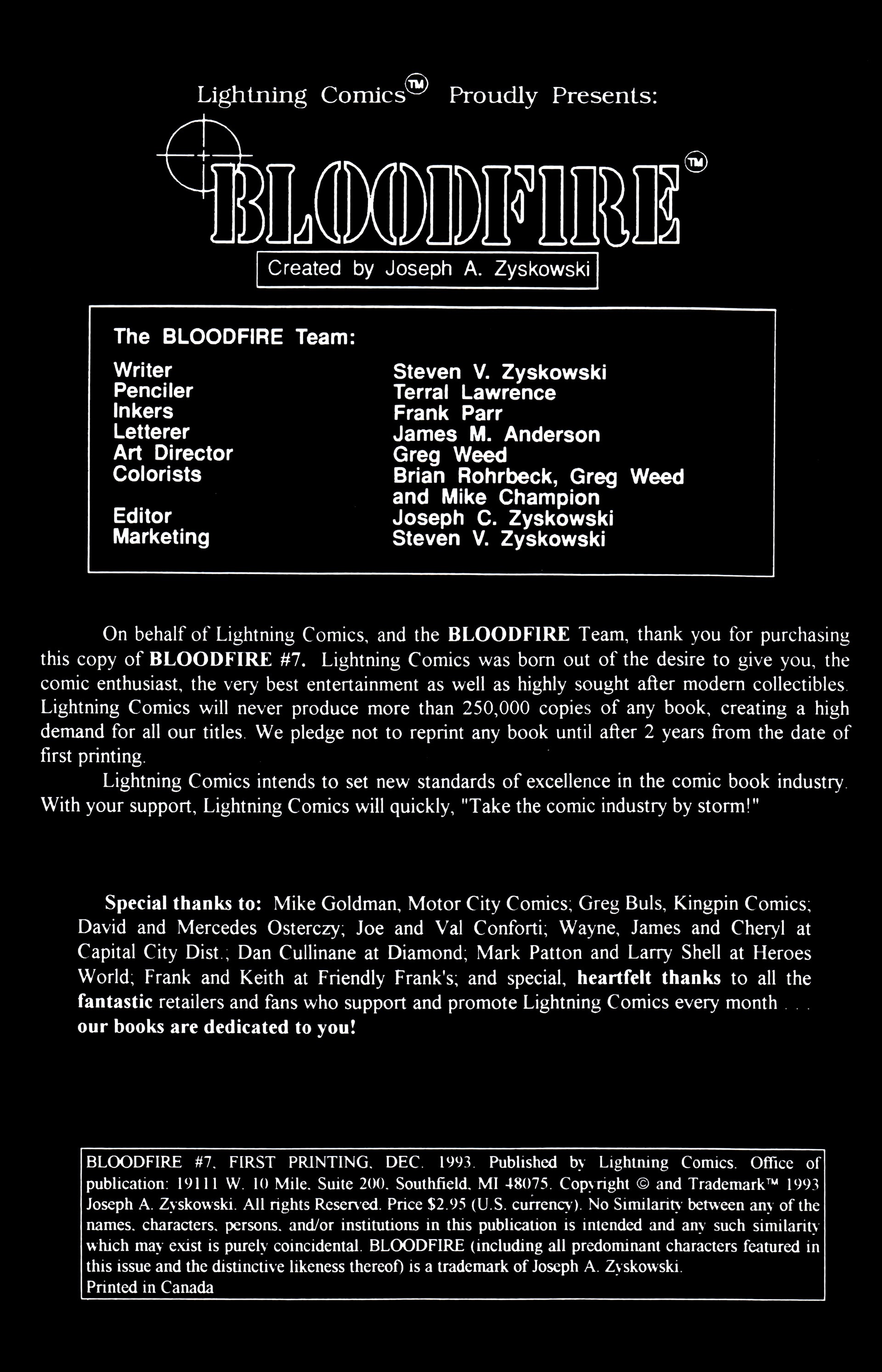 Read online Bloodfire comic -  Issue #7 - 2