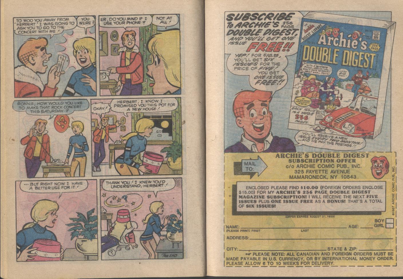 Read online Archie...Archie Andrews, Where Are You? Digest Magazine comic -  Issue #55 - 13