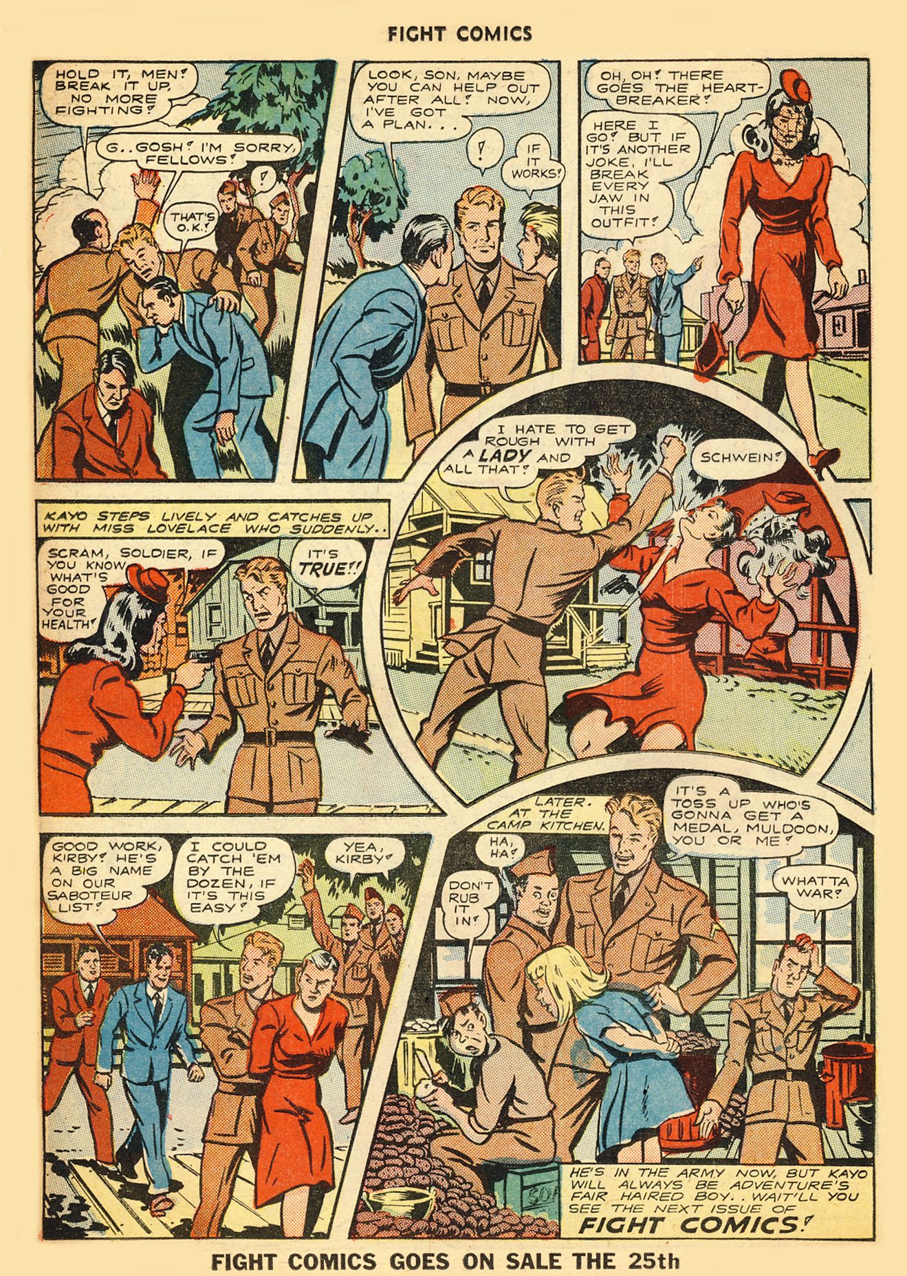 Read online Fight Comics comic -  Issue #31 - 34