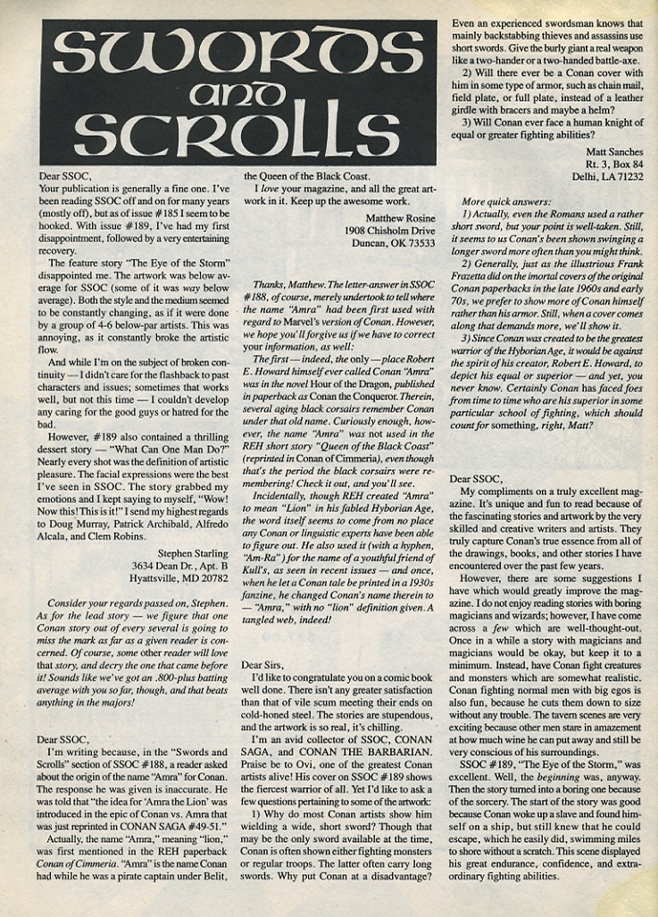 Read online The Savage Sword Of Conan comic -  Issue #194 - 64