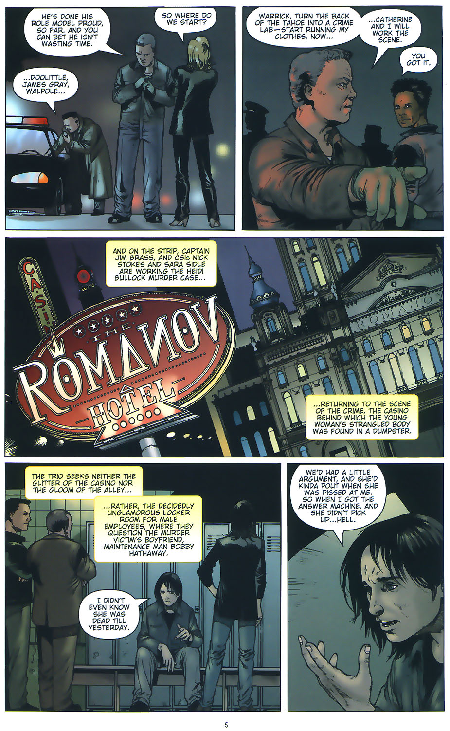 Read online CSI: Crime Scene Investigation comic -  Issue #4 - 7