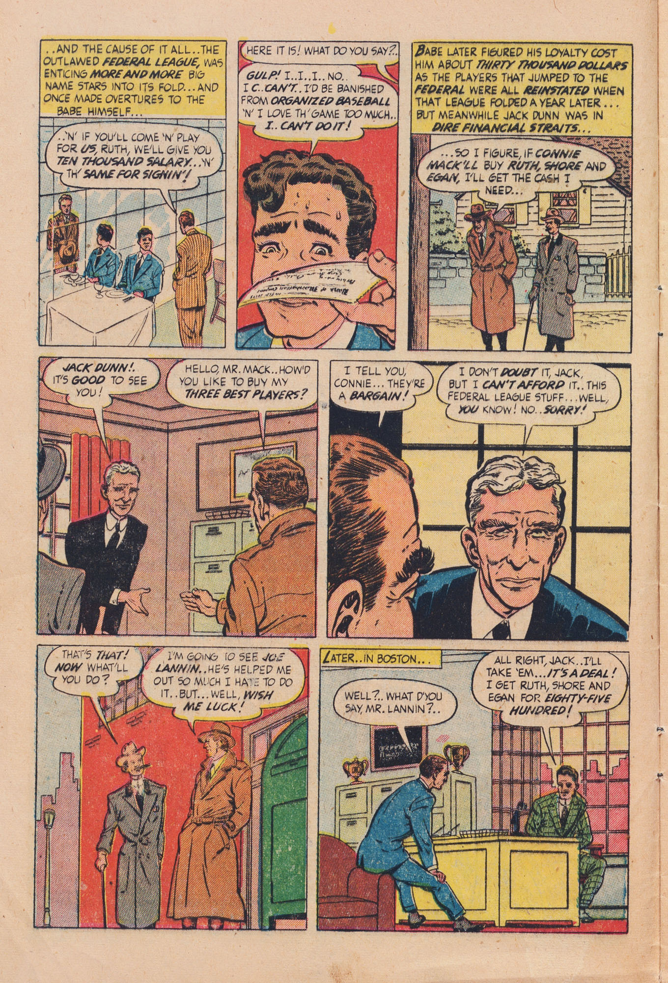 Read online Babe Ruth Sports Comics comic -  Issue #3 - 8