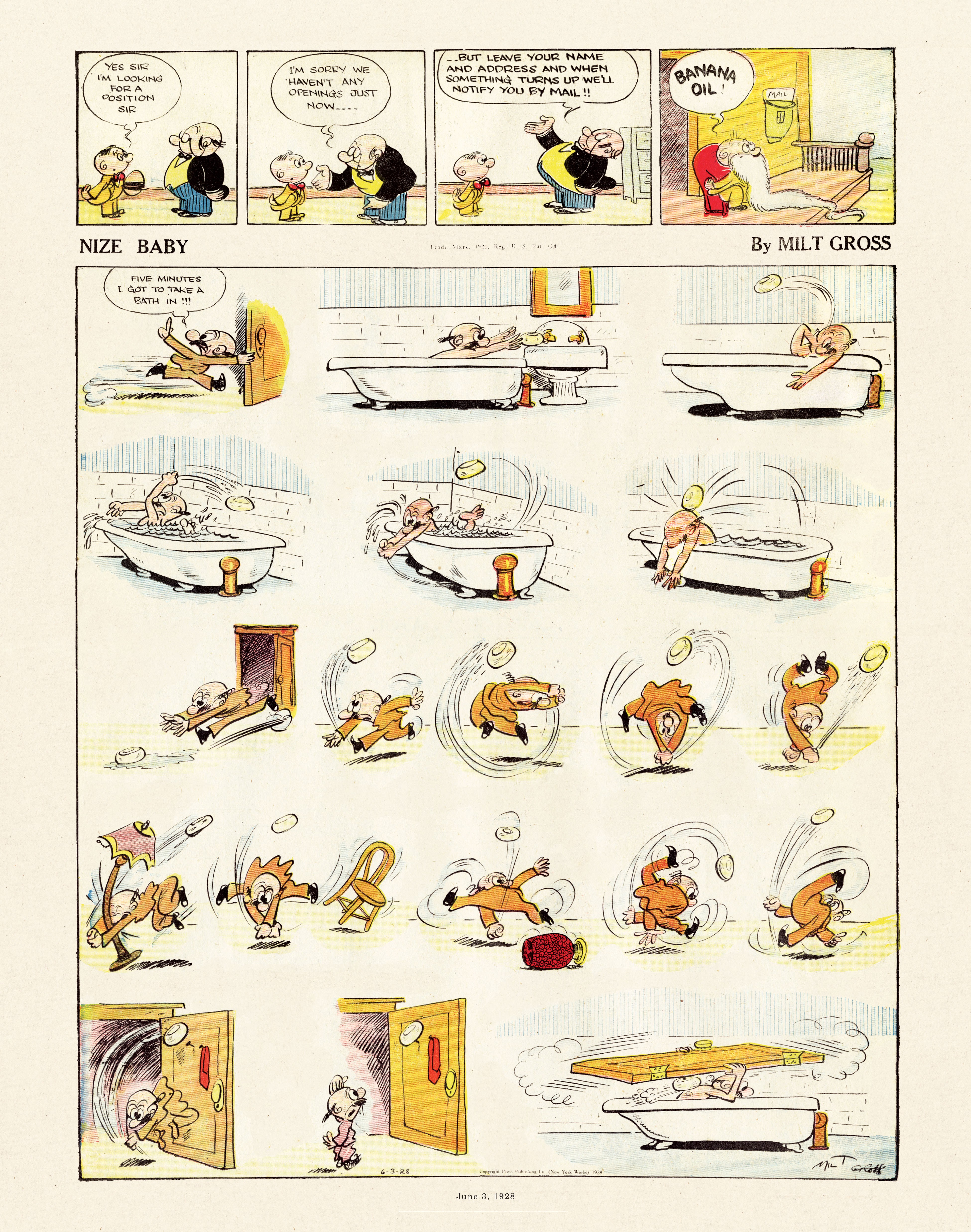 Read online Gross Exaggerations: The Meshuga Comic Strips of Milt Gross comic -  Issue # TPB - 55